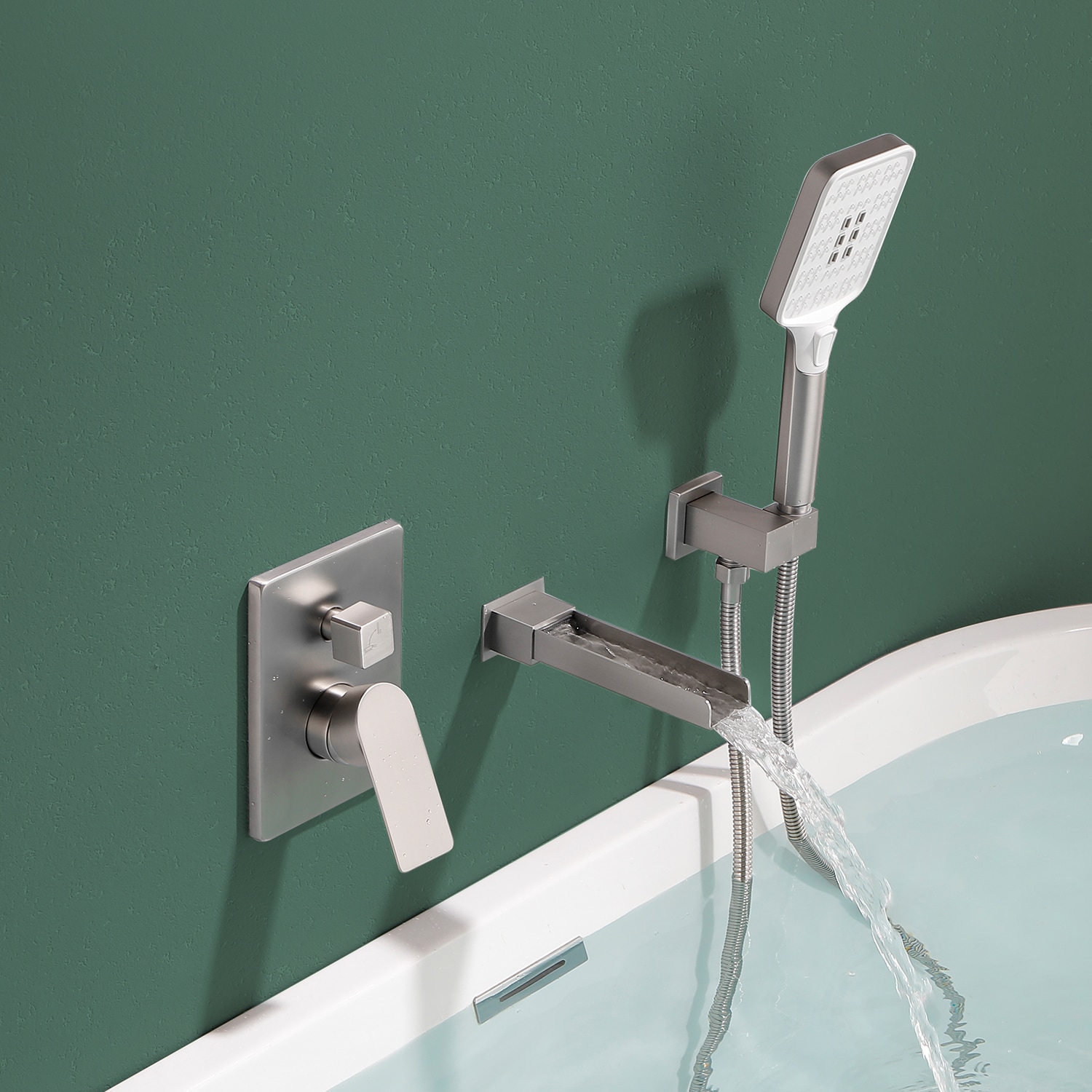 WELLFOR DTG-02KFBN Roman-Tub-Faucets - View #4