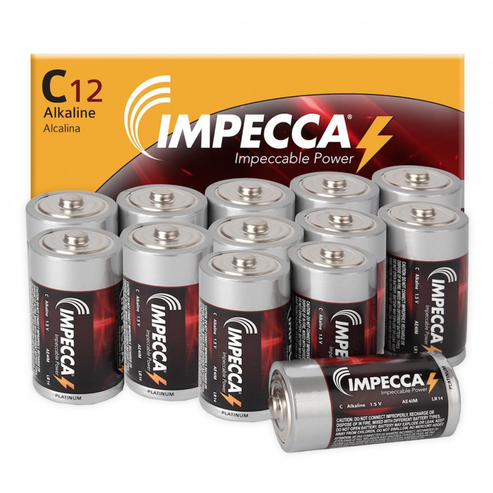12 Pack Impecca C Batteries At
