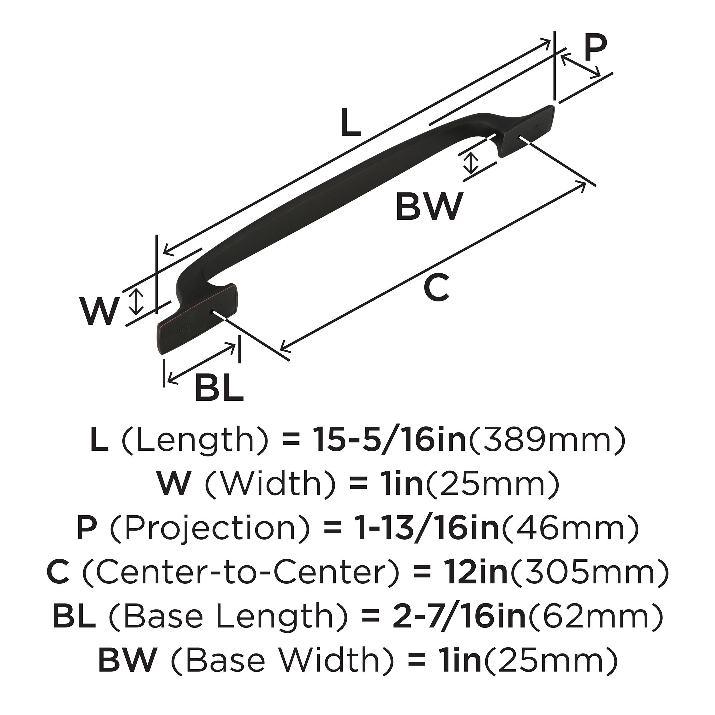Amerock BP55323DOB Cabinet-Pulls - View #3