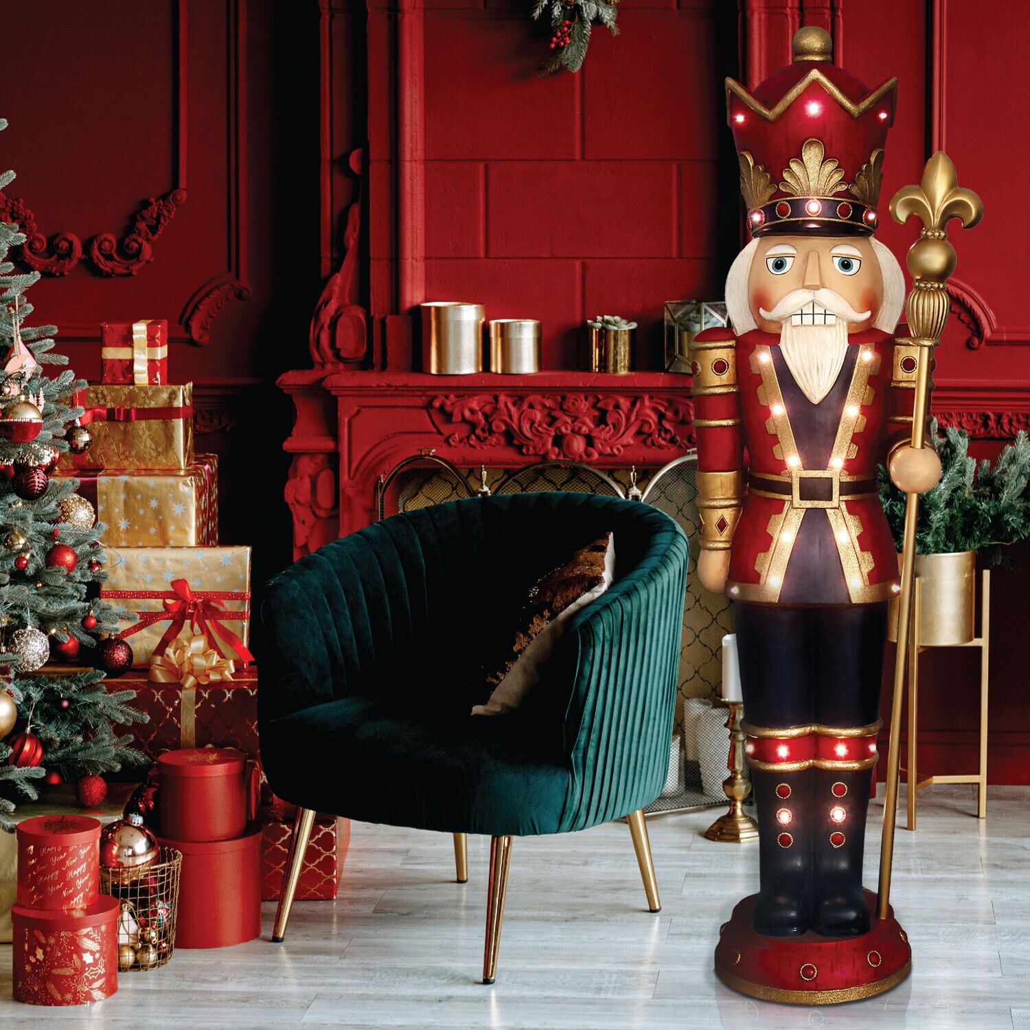 Fraser Hill Farm FFRS060-3NC-RD Table-Christmas-Decorations - View #10