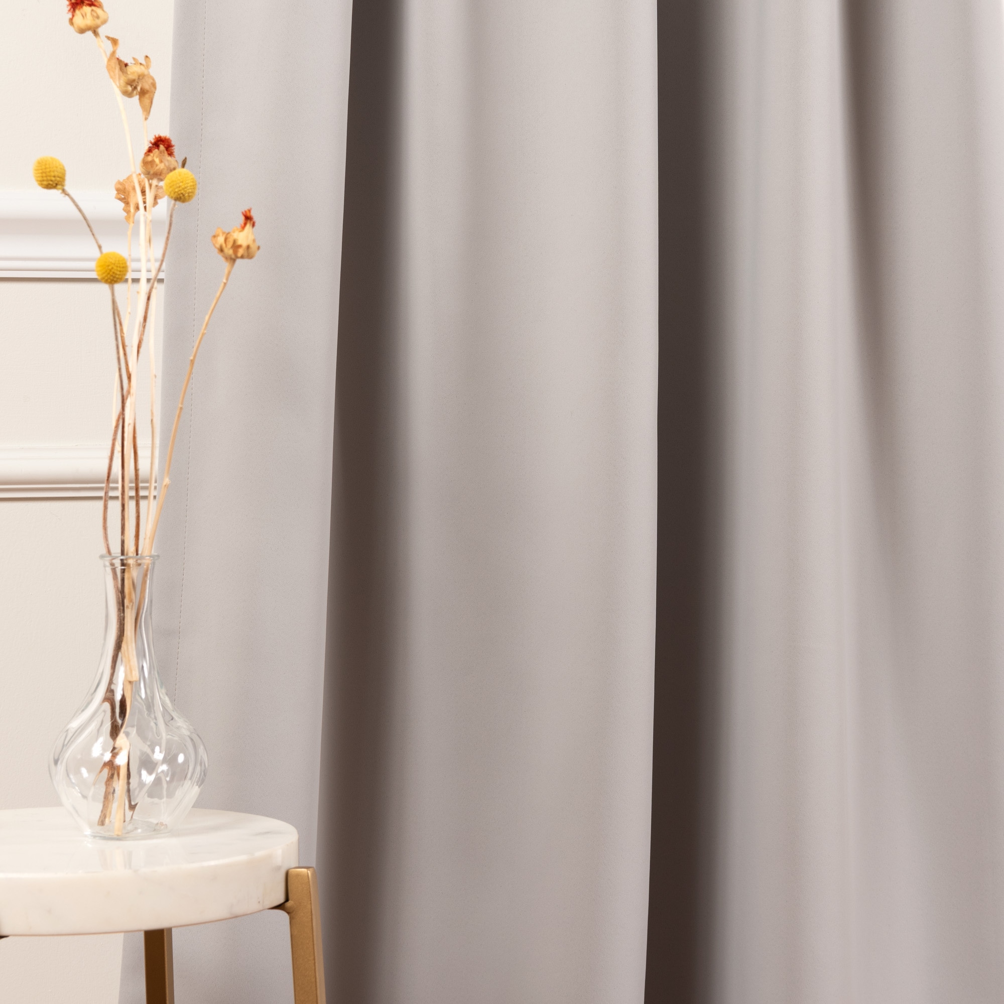 Best Home Fashion SOLID-96-LTGREY curtains - View #5