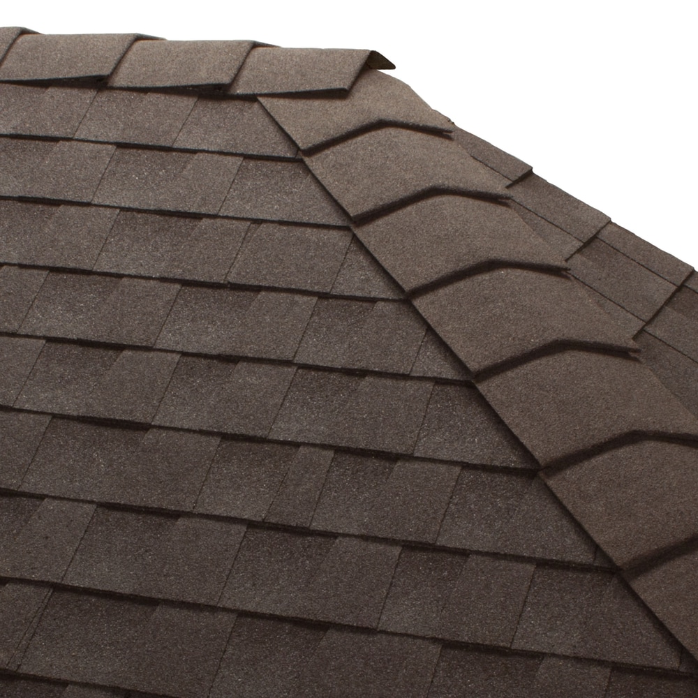 TimberCrest 10 in. W Birchwood Bullnose Hip and Ridge Shingle (20 Lin. Ft. per Bundle)