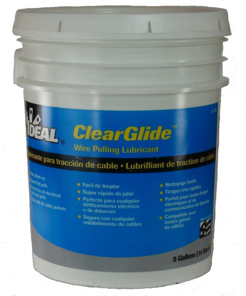 Ideal 31-385 Wire Pulling Lubricant, 5 gal. Bucket, Clear