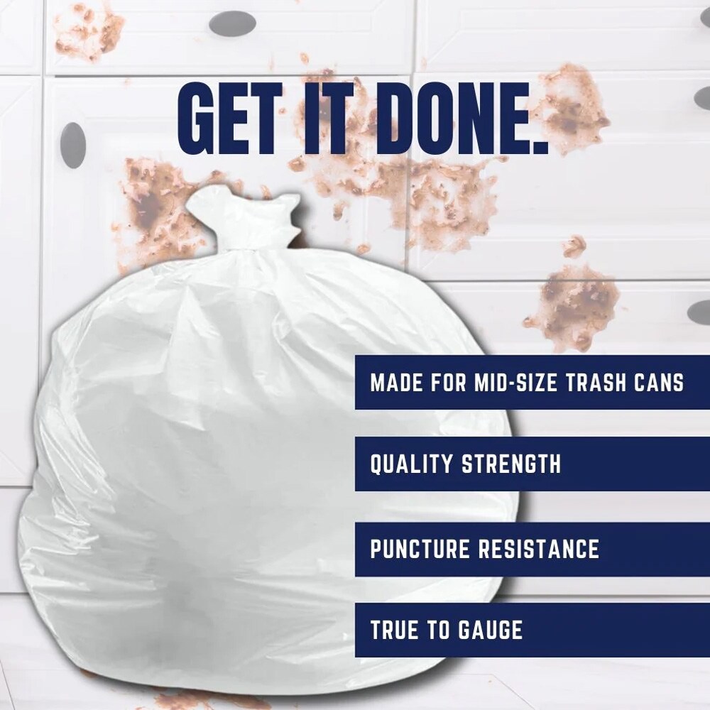Simply Done Twist Tie Compactor Trash Bags With Odor Control, Clean Fresh
