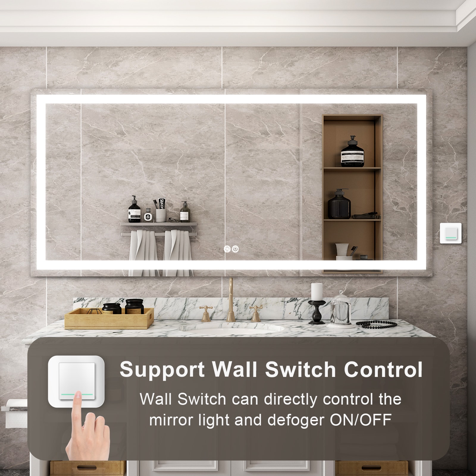WELLFOR W1MRL7236 Framed-Bath-Mirrors - View #7