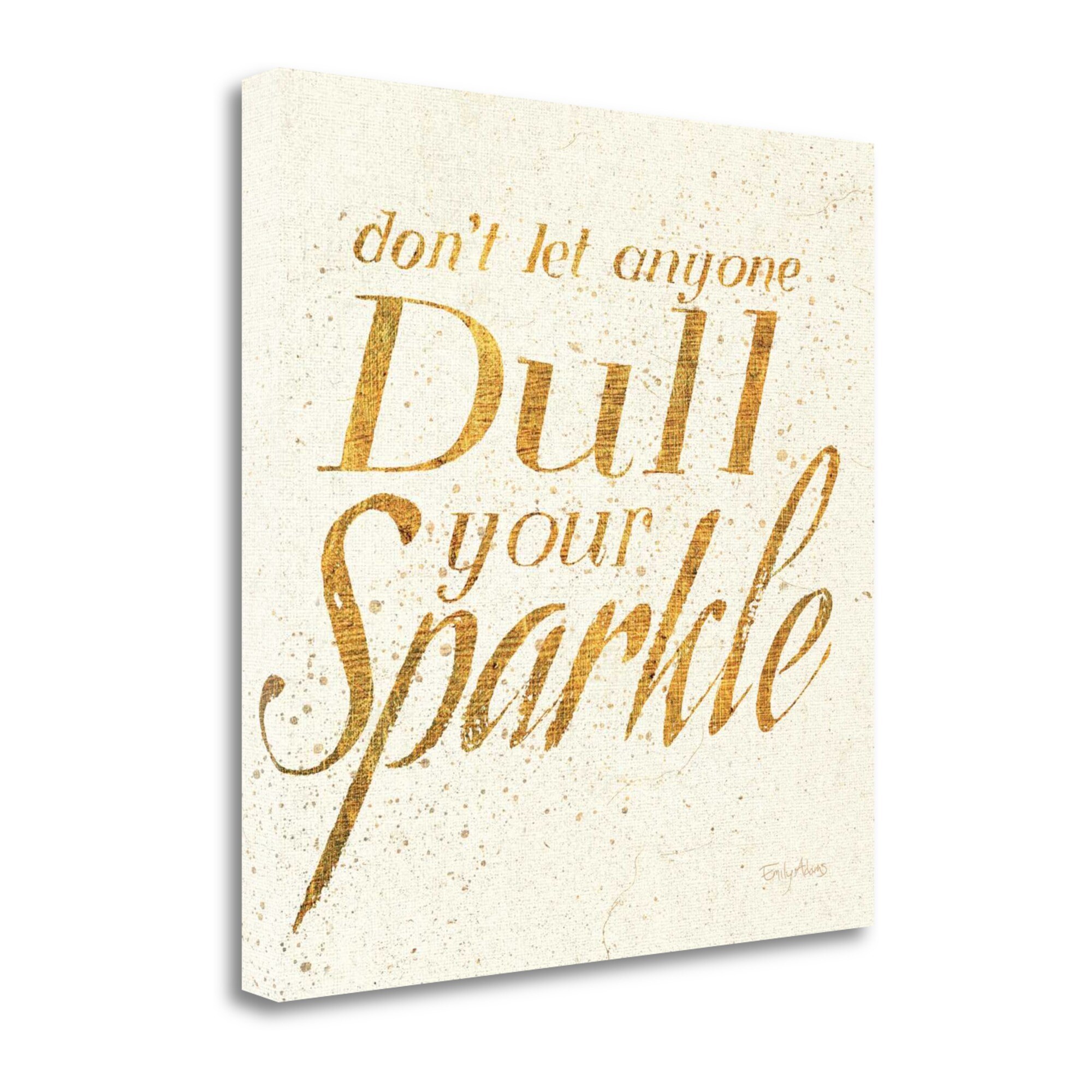 Tangletown Fine Art WA617213-2424C Shoe Fetish Quotes Vi Light Emily Adams 24-in H x 24-in W Inspirational Print on Canvas