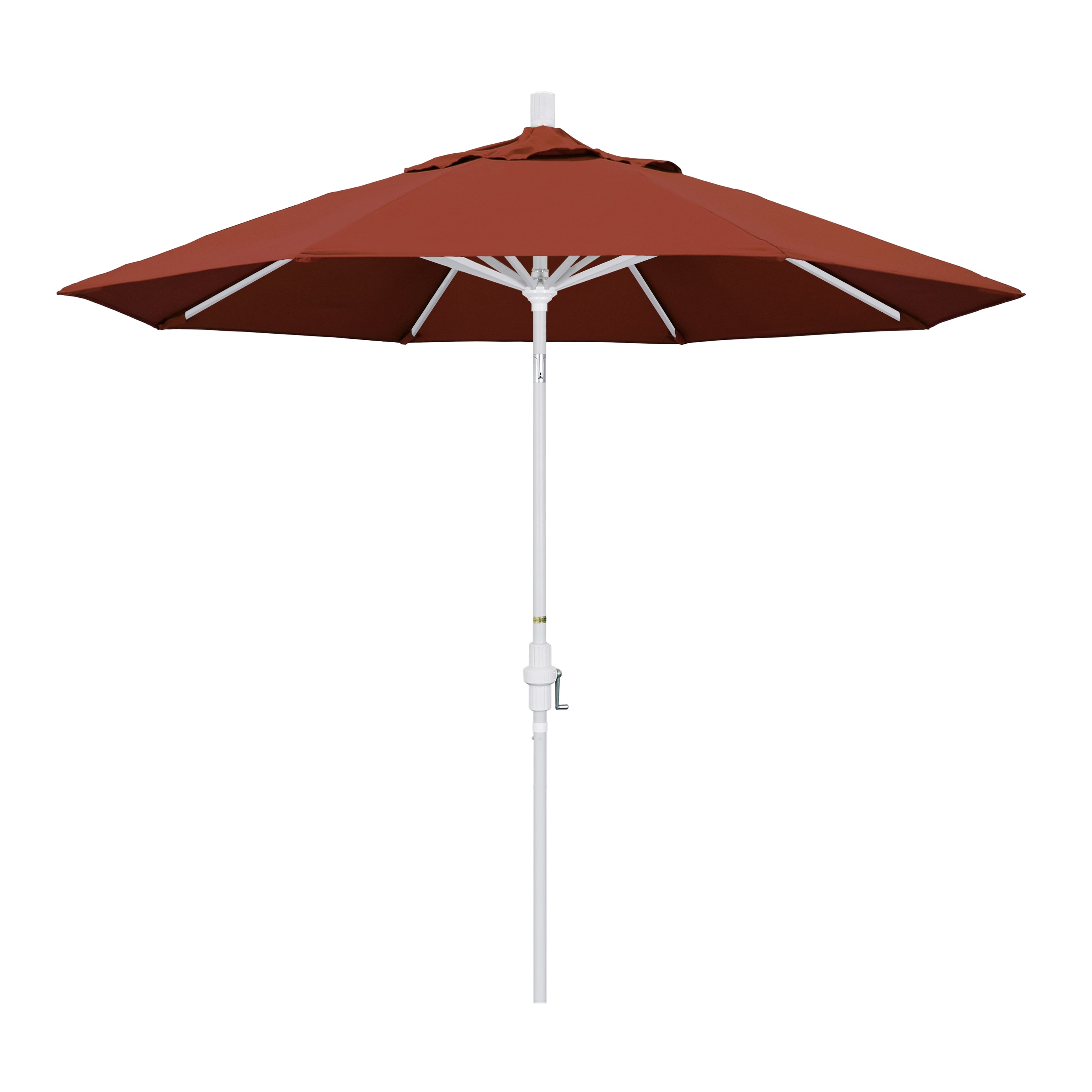 California Umbrella 194061812112 9-Feet Aluminum Red Market Patio Umbrella