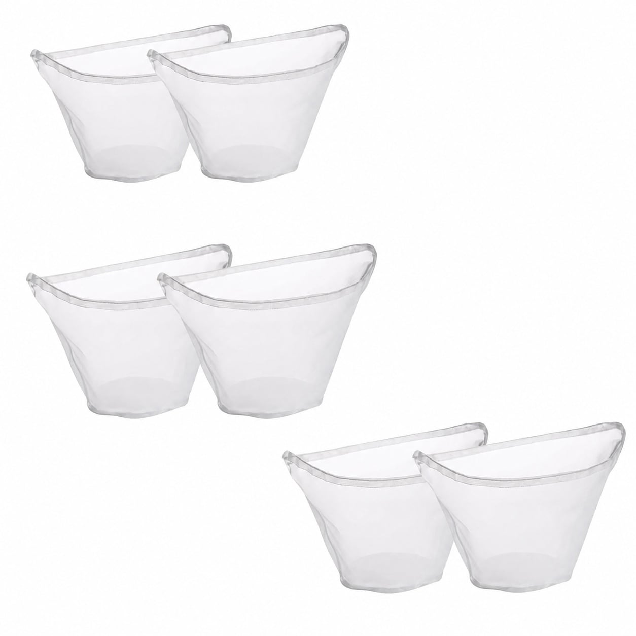 Aoibox  6 Pack Reusable Nylon Mesh Food Strainer Bags Bowl Shaped Fine Mesh Filter for Nut Milk Juice and Soy