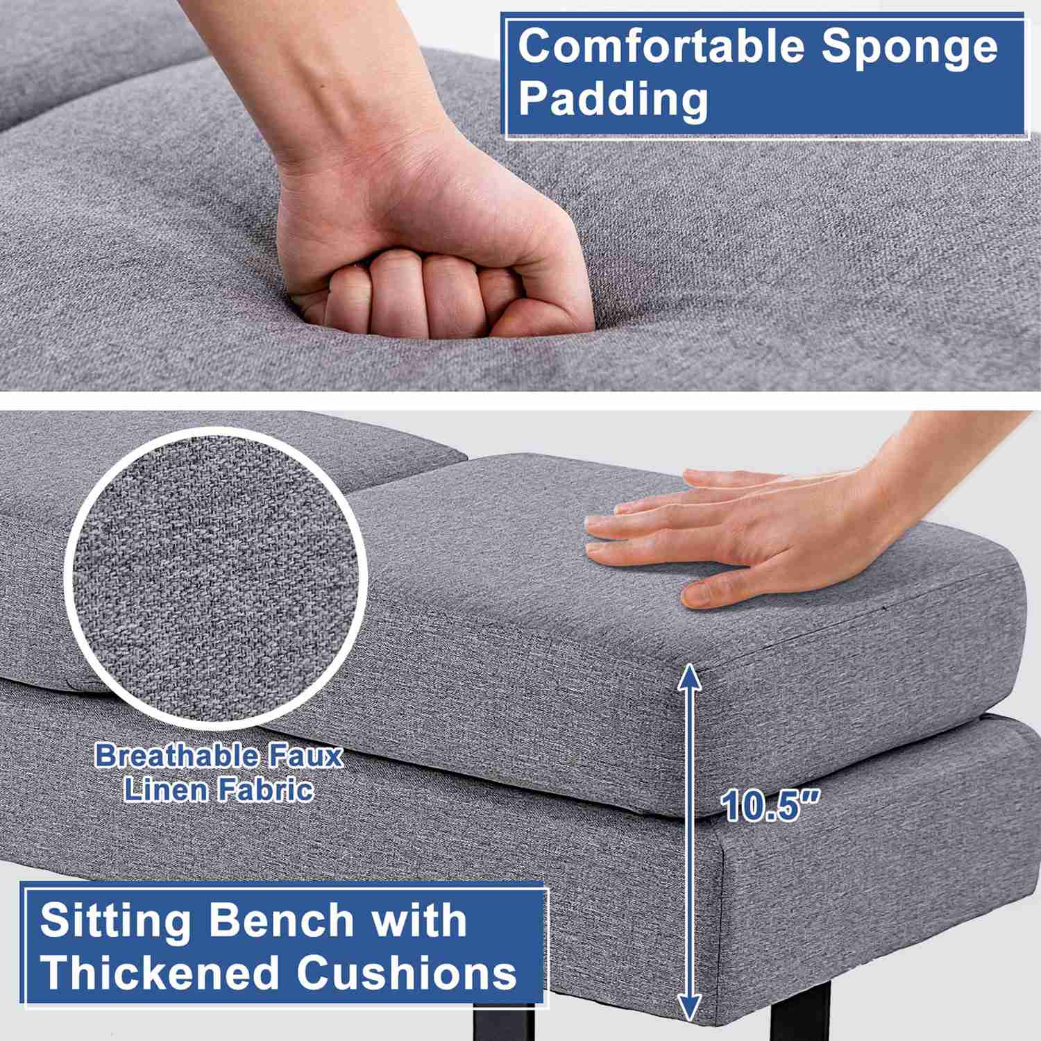 Costway CSHY003627 Indoor-Ottomans - View #6