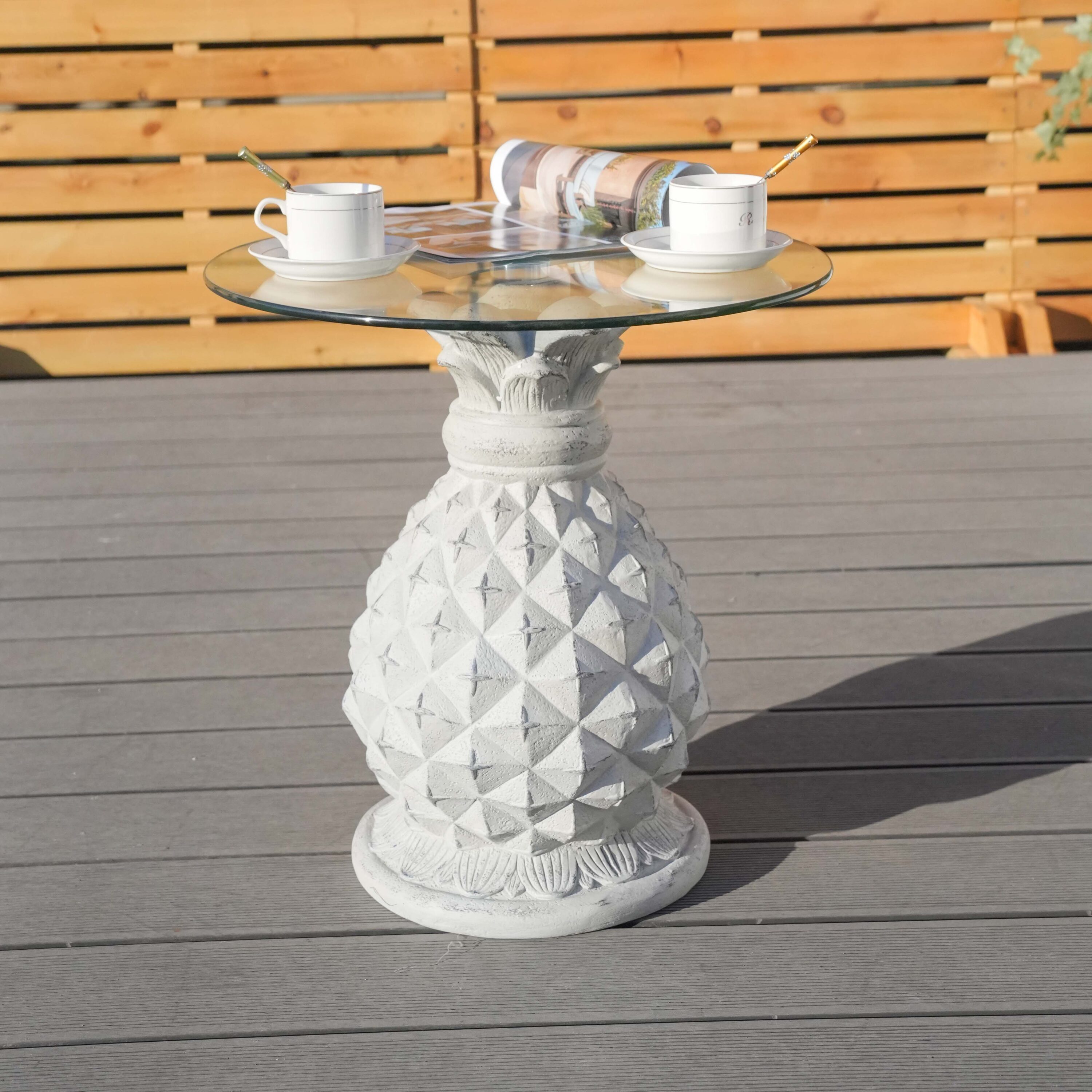 Direct Wicker DW-ST056-WT Patio-Tables - View #2