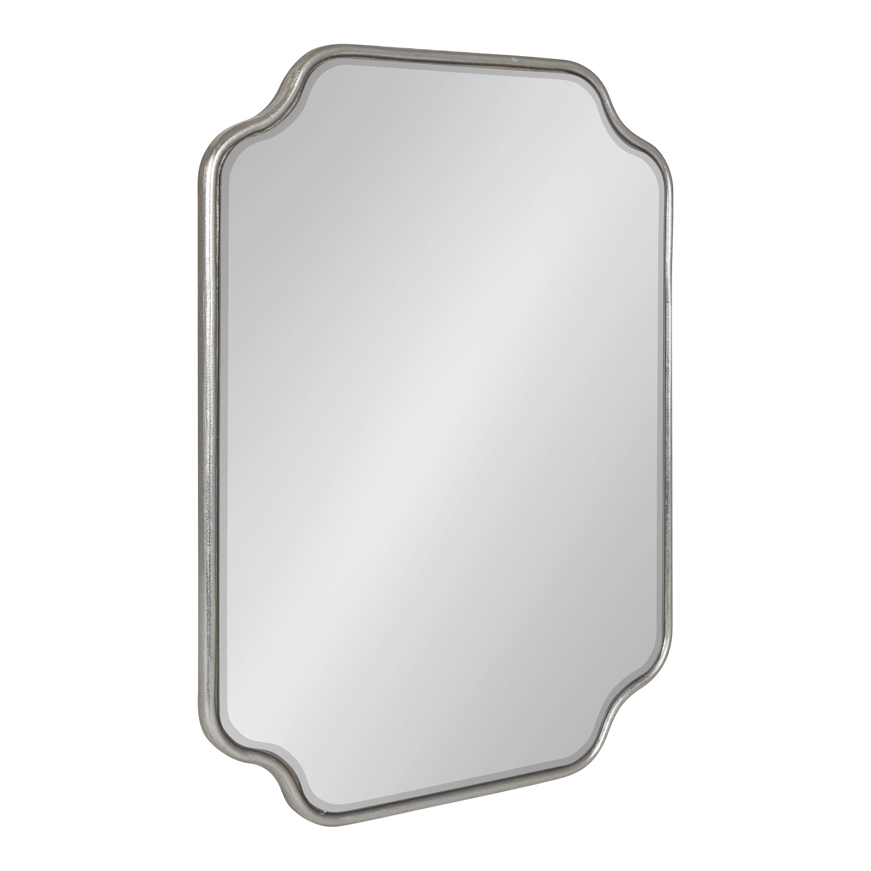 Kate and Laurel 220516 Plumley 18.0-Inches W x 24.0-Inches H Rectangle Silver Framed Wall Mirror