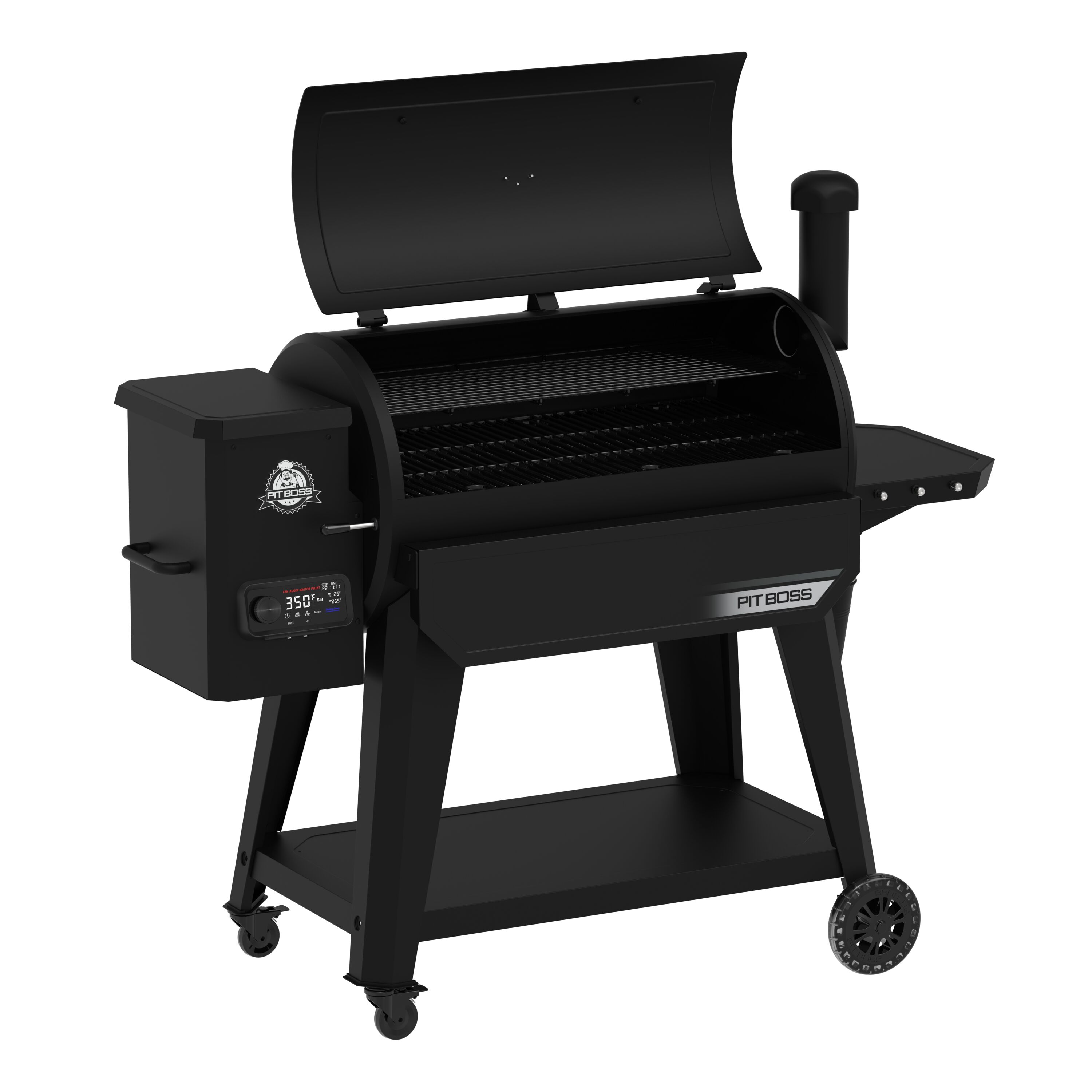 Pit Boss Wood Pellet DX Series 1130-Sq in Black Pellet Grill 11078 at ...