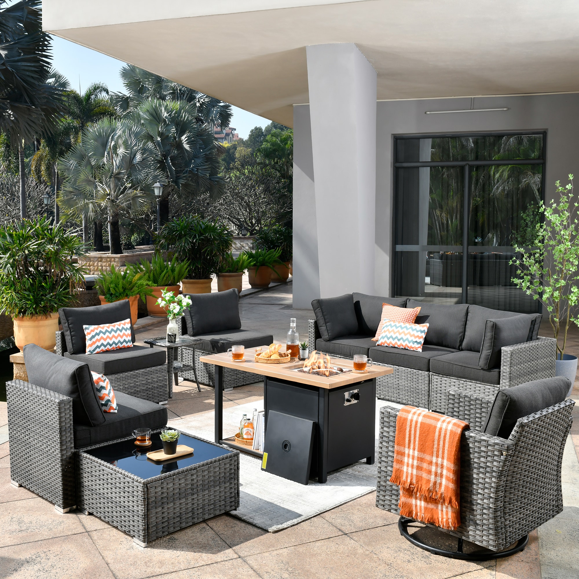 XIZZI XIHOPS105-RC1DFP Patio-Conversation-Sets - View #2