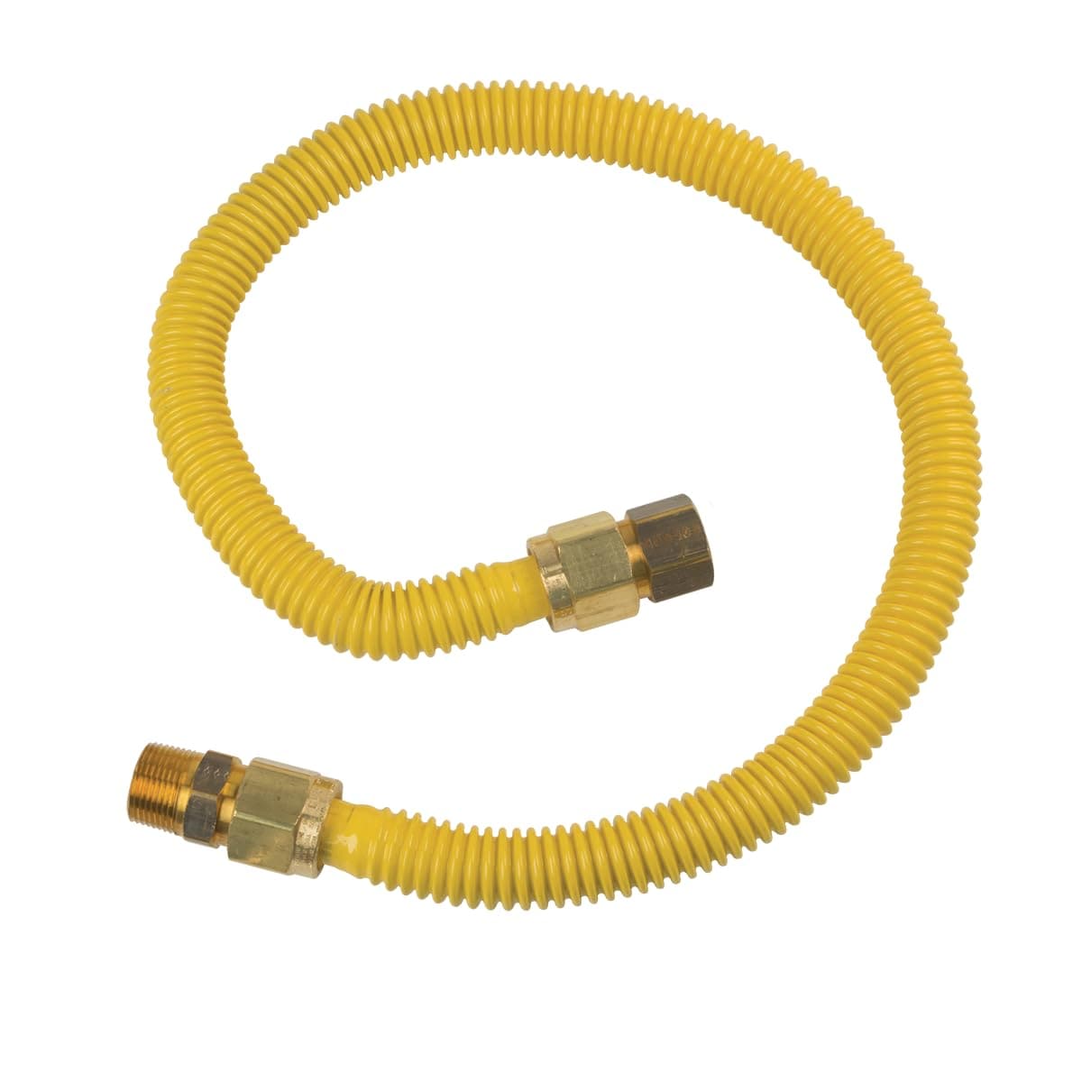 BrassCraft  CSSB21-36 ProCoated Stainless Steel Gas Connector 3/4-In F.I.P. x 3/4-In M.I.P Yellow