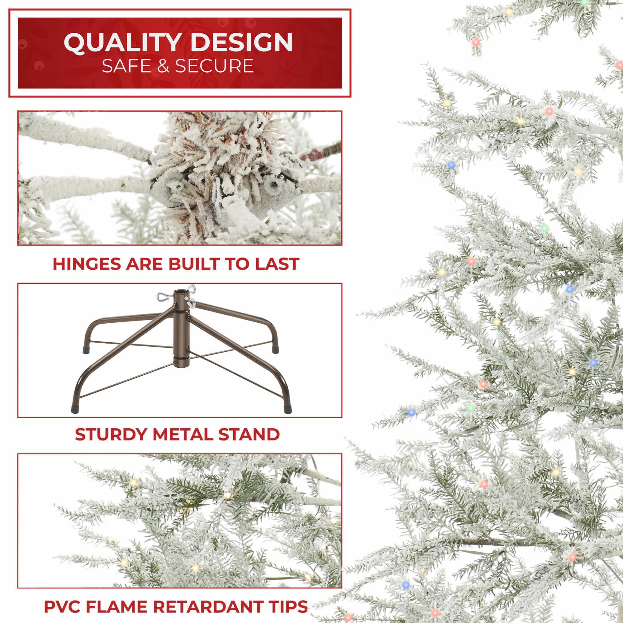 Casafield SZN-TR-577HL Artificial-Christmas-Trees - View #5