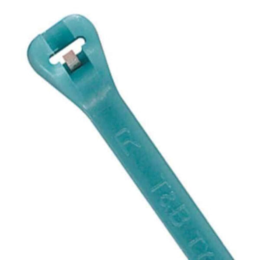 Ty-Rap  Cable Tie 7-1/2 in L 1-3/4 in Max Bundle Dia. Blue Tefzel 50 lb Strength 100 PK TYZ525M