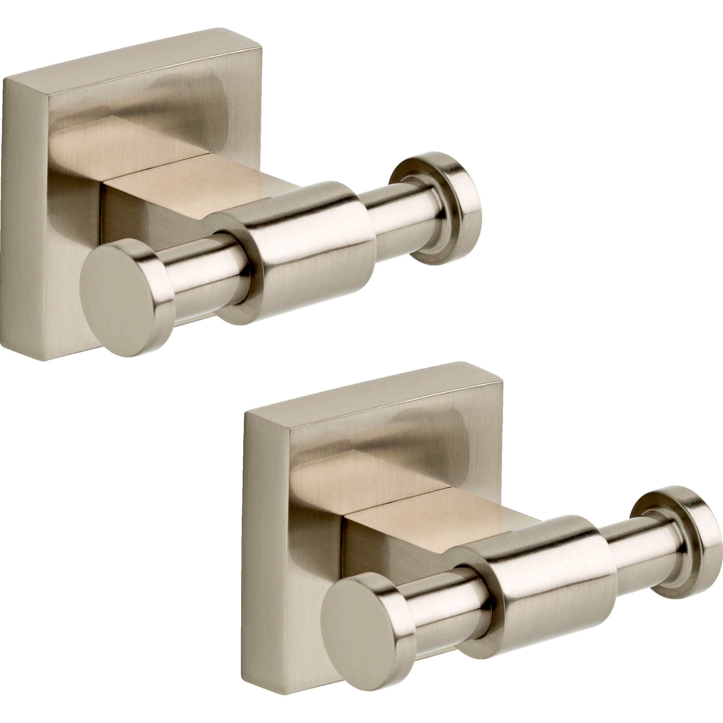 Franklin Brass MAX35-SN-K2 Maxted Satin Nickel Double -Hook Wall mount Towel Hook