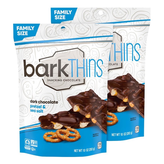BarkTHINS Bark Thins Dark Chocolate Pretzel with Sea Salt, 10 oz, 2 in the  Snacks & Candy department at