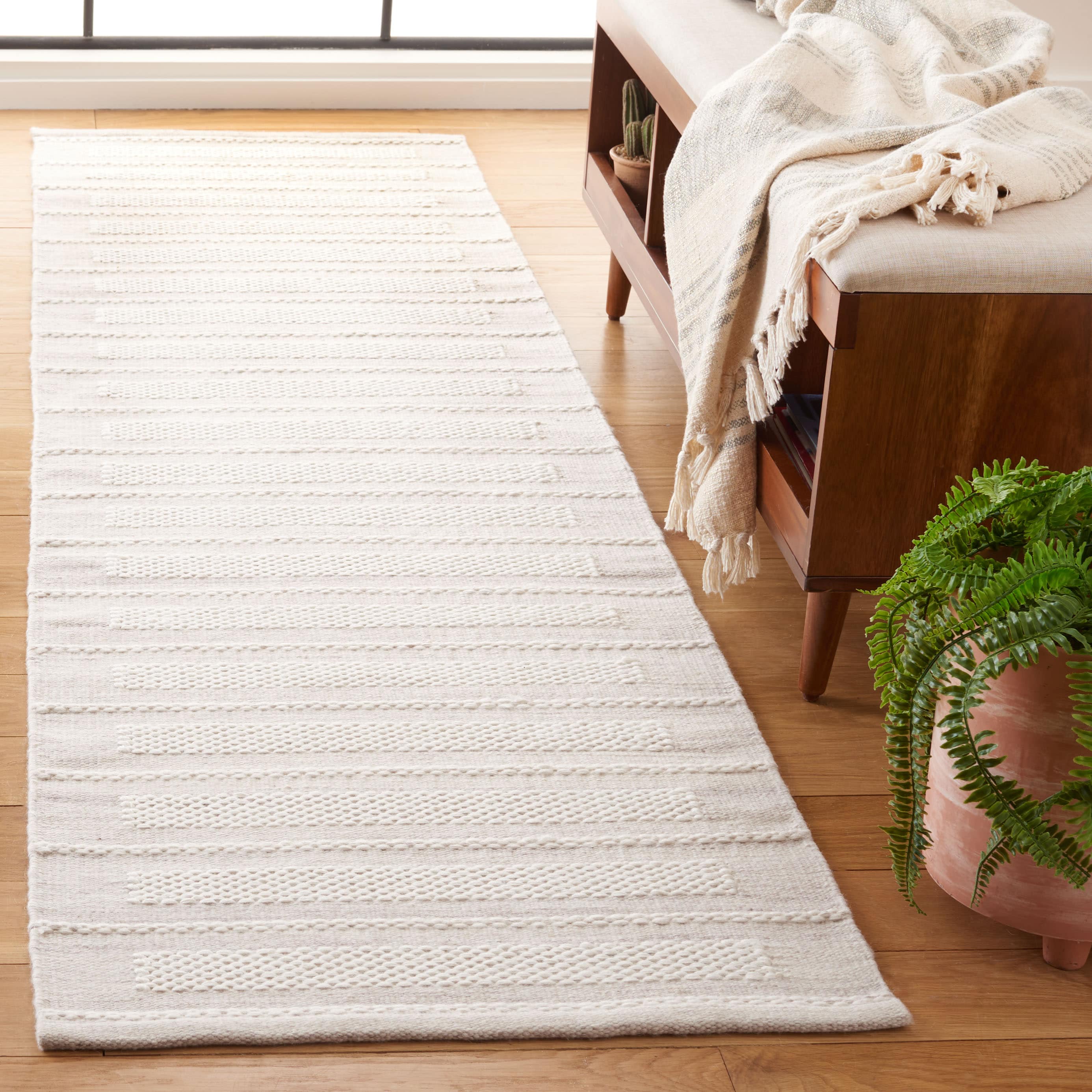  Kilim 441 Gray/Ivory Contemporary 2Ft-3In x 8Ft Runner Rug