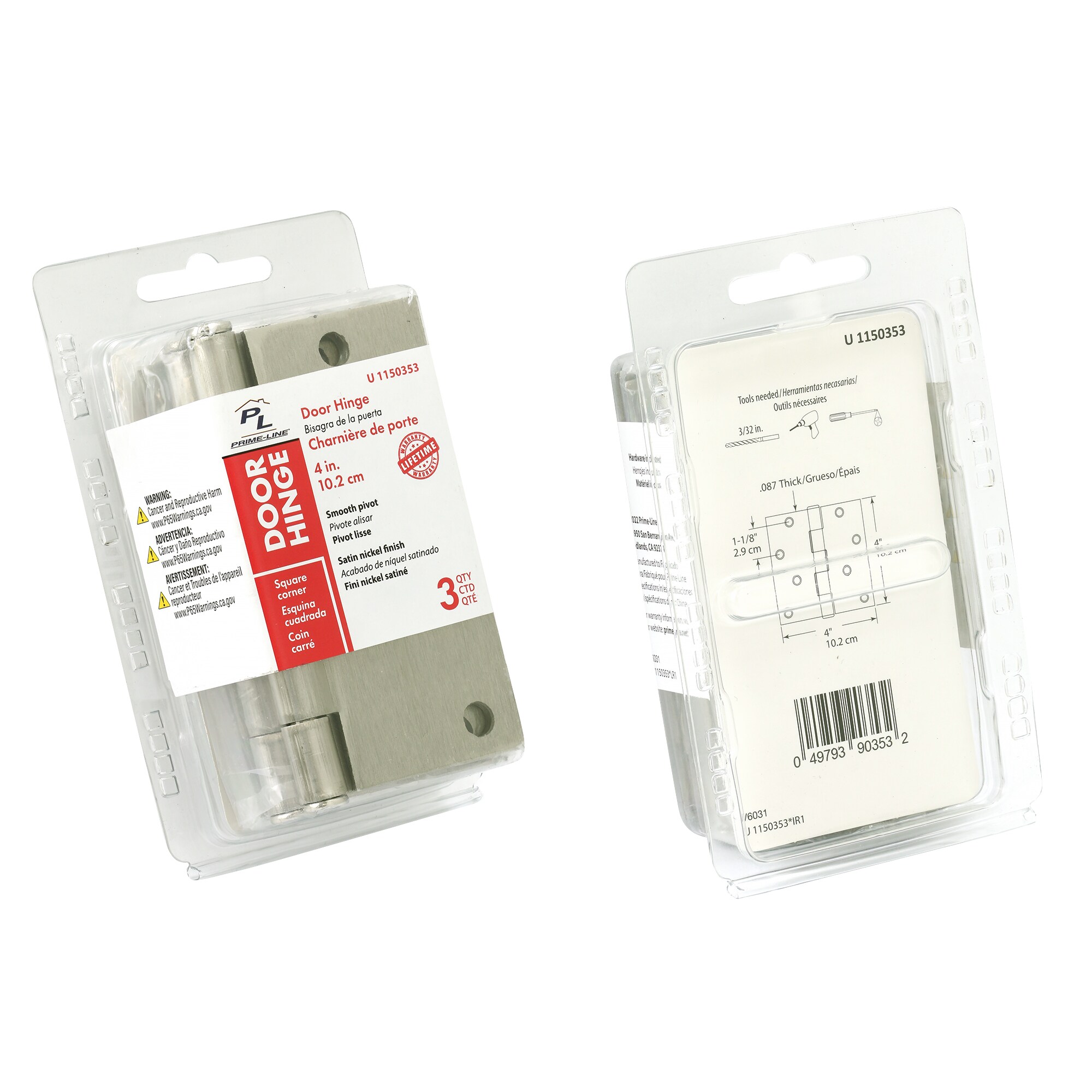 Prime-Line U 1150353 Entry-Door-Hinges - View #2