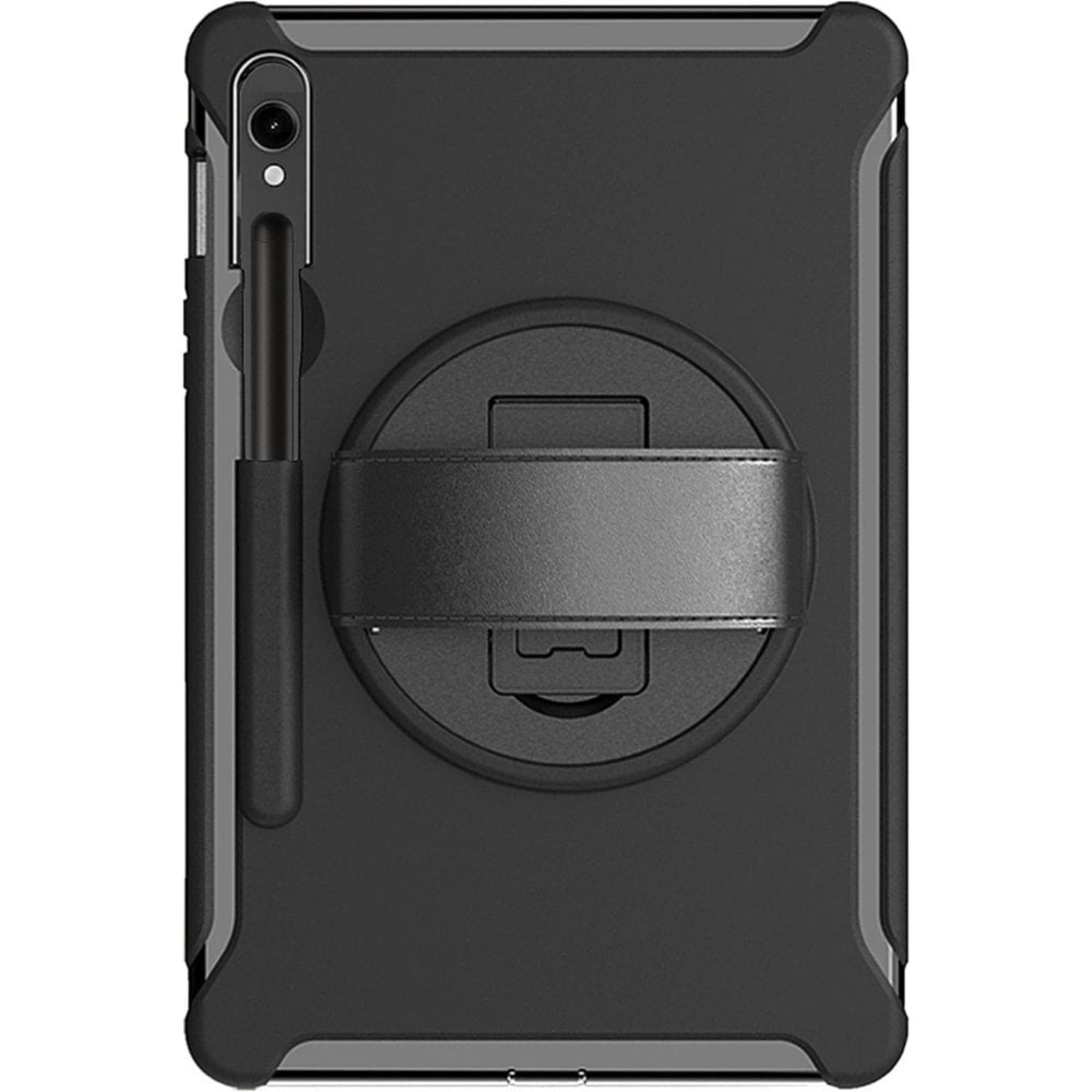 SAHARA  - Raider Series Hand Strap Case for Samsung Galaxy Tab S10 FE Tab S8 Tab S9 and Tab S9 FE - Black