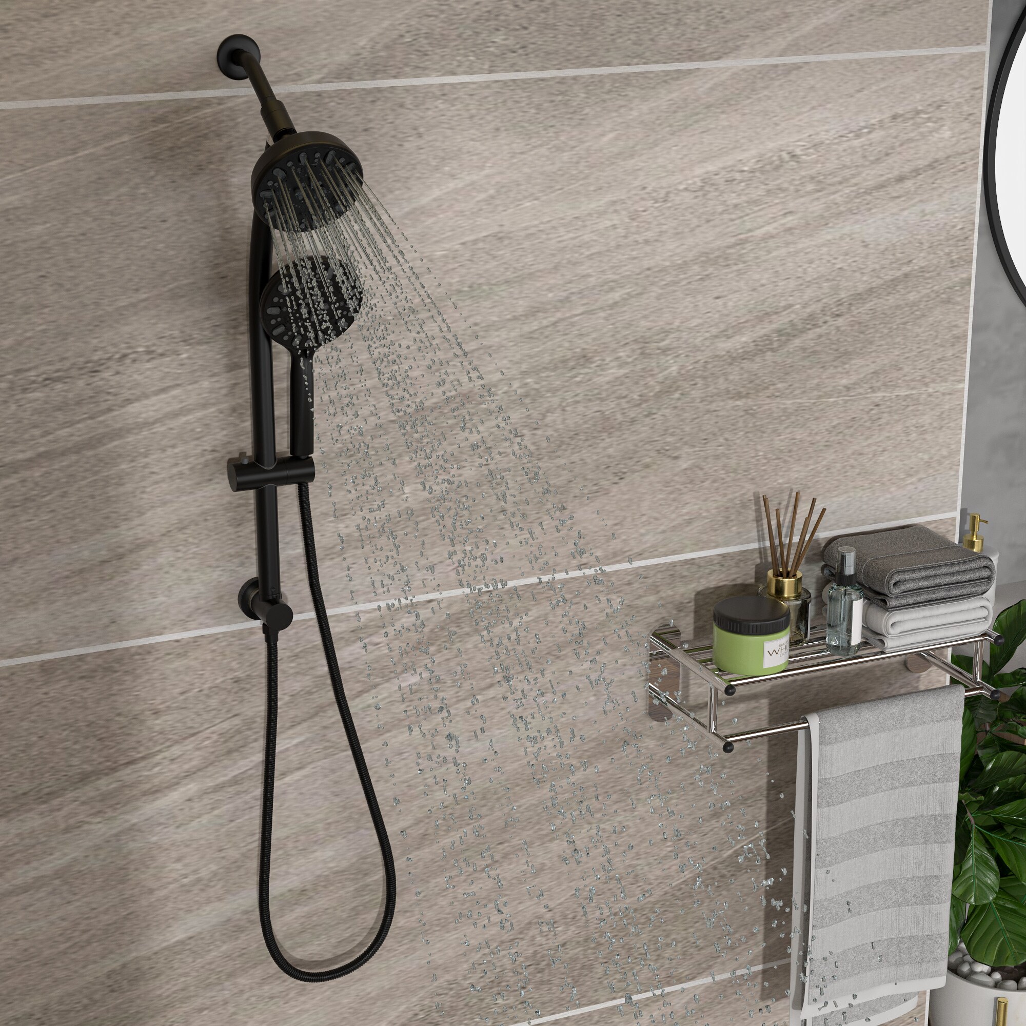 Vanityfus VFH-SLF17001-B Showerhead-Bar-Panels - View #2