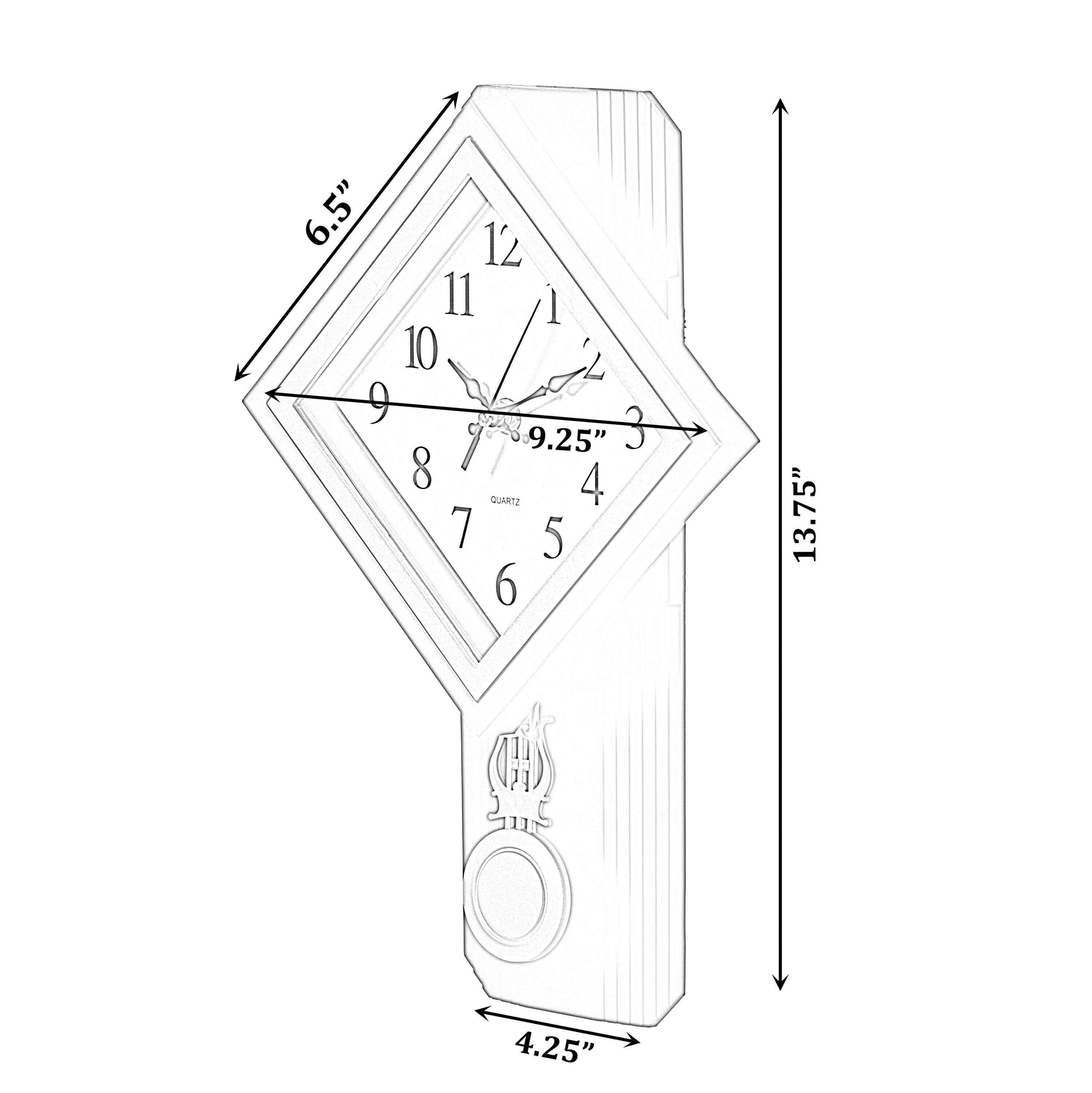 Clockswise QI004508.BK Indoor-Outdoor-Clocks - View #4
