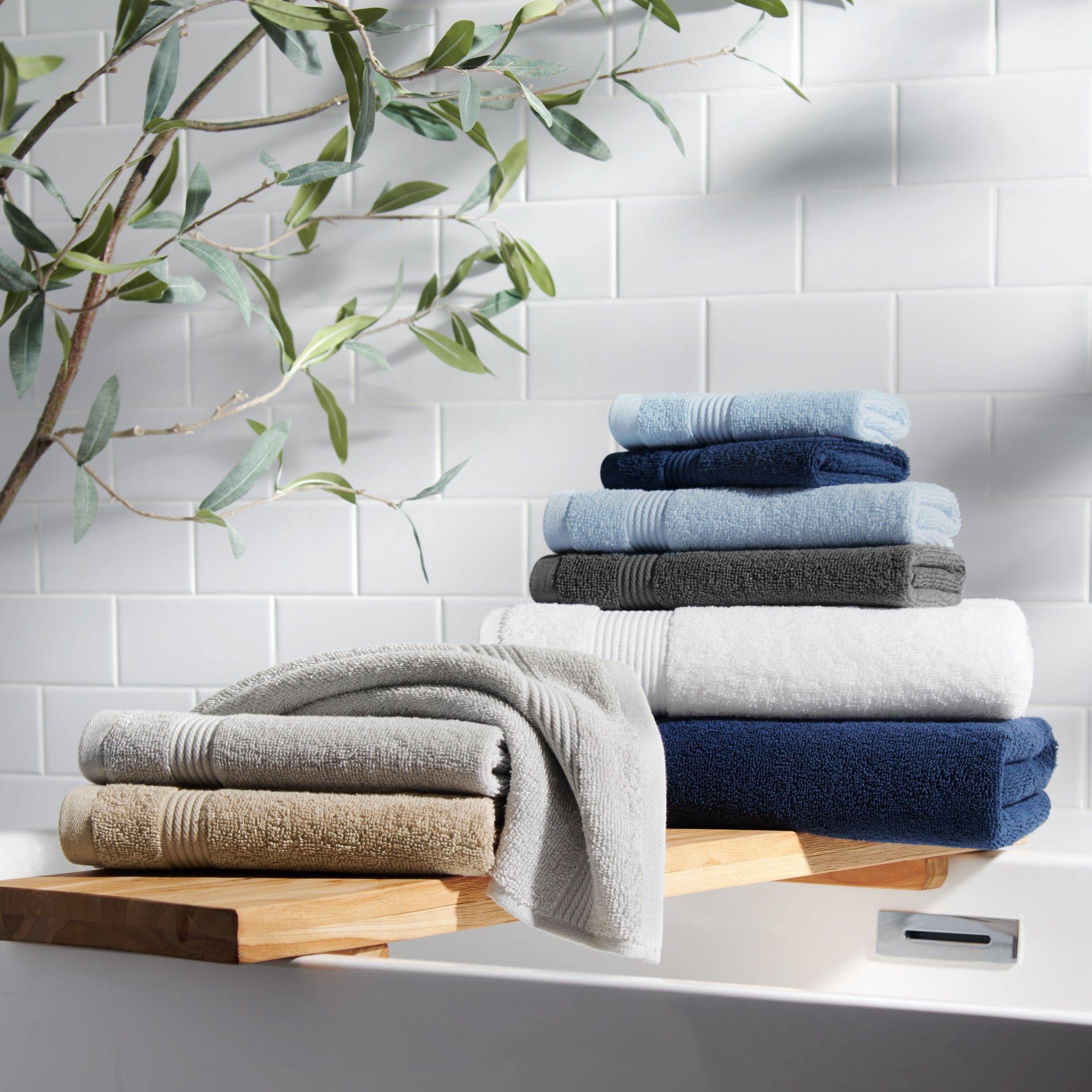 Arkwright Home BSET-HH-6PK-BGE Bath-Towels - View #7