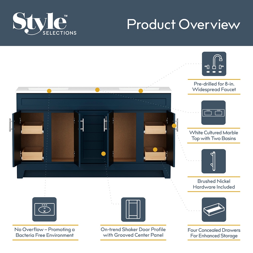 Style Selections C52S60 Bath-Vanity-Combo - View #5