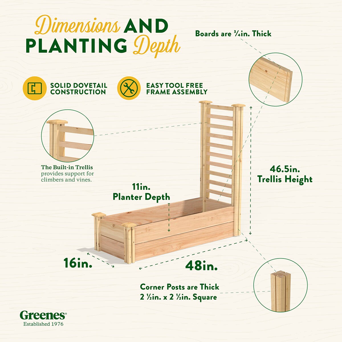 Greenes Fence RC164812PTRE Raised-Garden-Beds - View #7