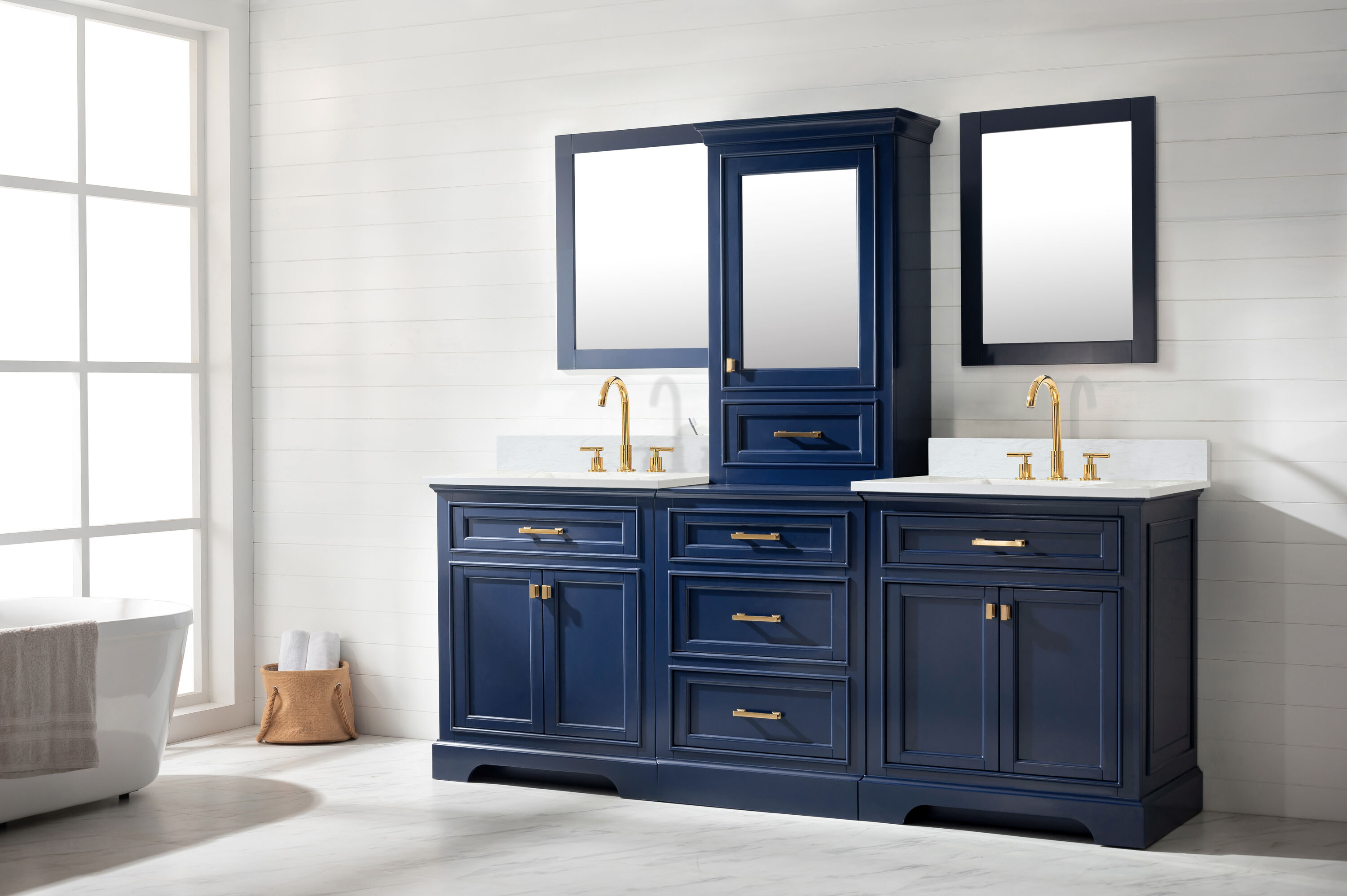 Design Element ML-96MC-BLU Bath-Vanity-Combo - View #3