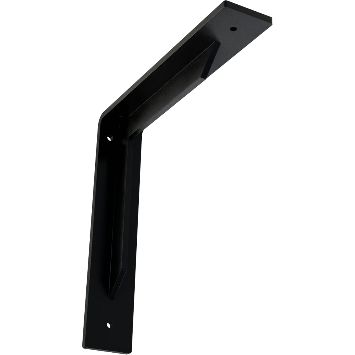 Ekena Millwork BKTM02X10X10STPBL Stockport 10-in x 2-in x 10-in Black Steel Mounting bracket