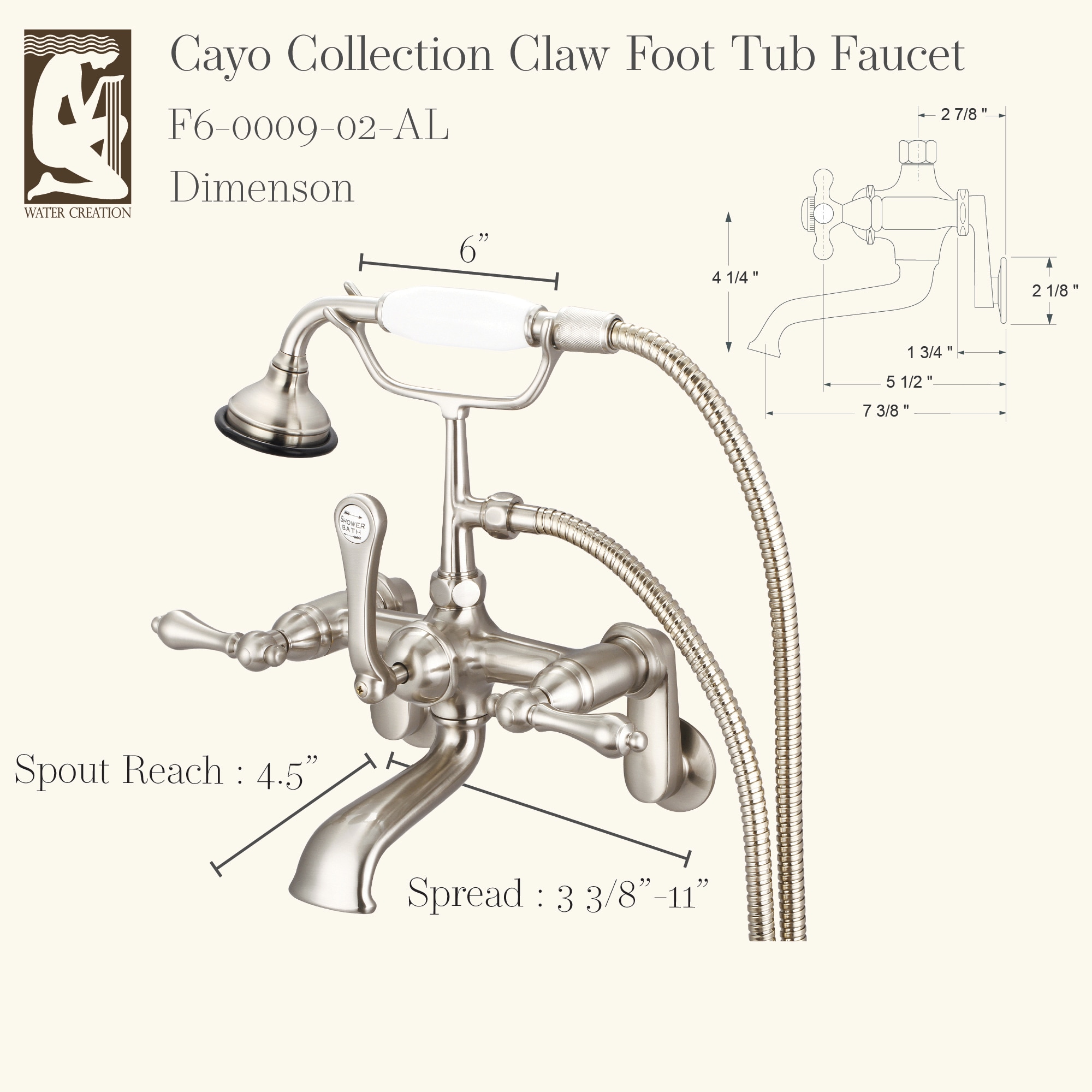 Water Creation F6-0009-02-AL Roman-Tub-Faucets - View #4