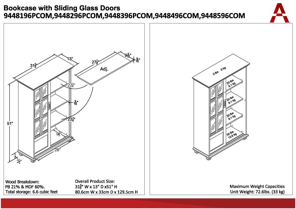 Ameriwood Home DE02569 bookcases - View #4