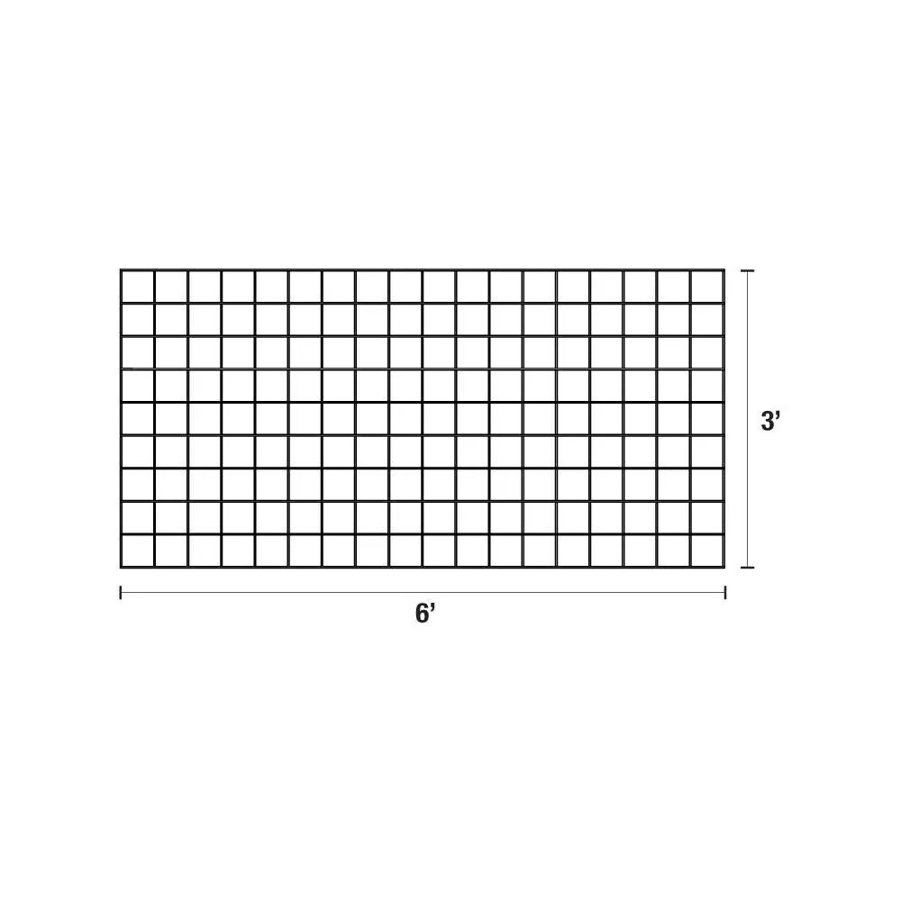 Wild Hog 2/5-in x 36-in x 72-in Black Metal Rectangular Railing Panel