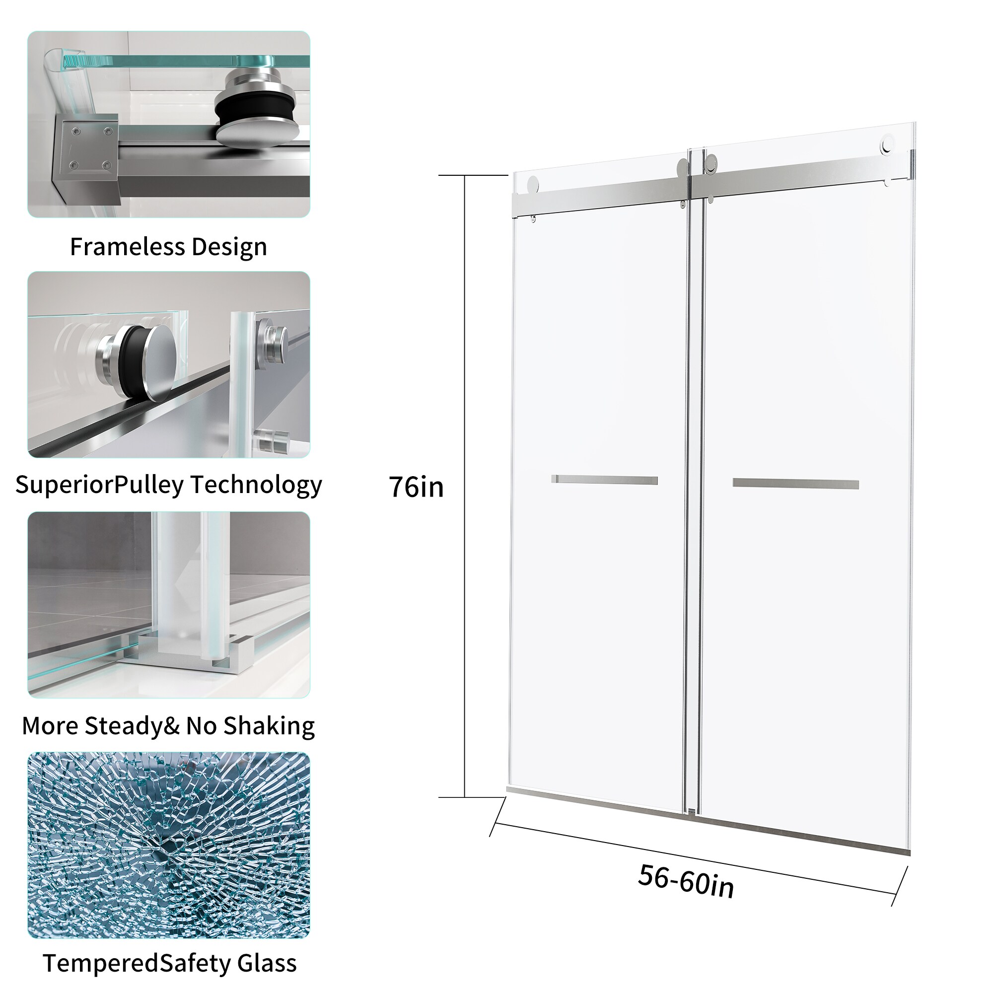 LOVMOR SF-X-W3776S00003 Shower-Doors - View #5