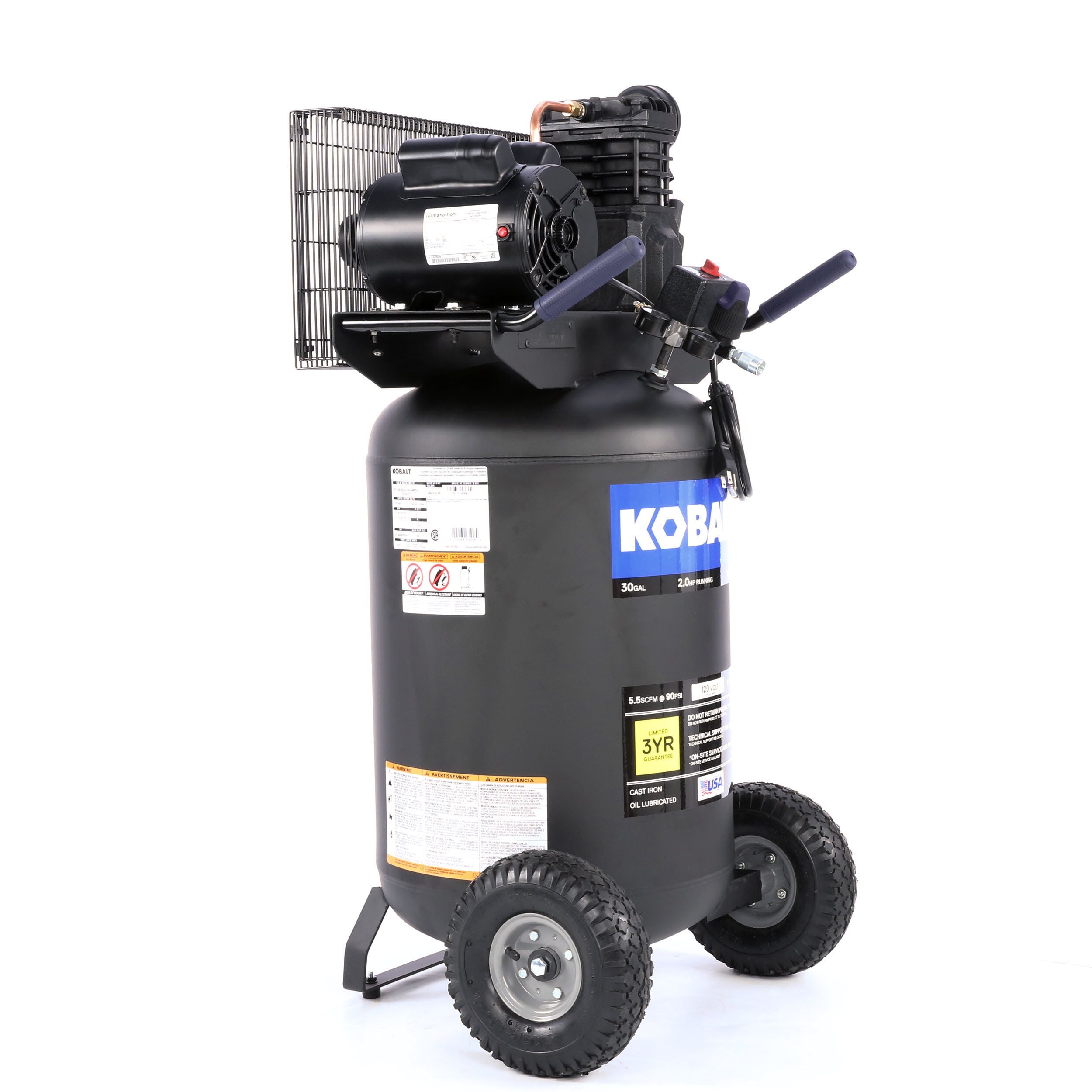 Kobalt 30 Gallons Two Stage Portable 175 Psi Vertical Air Compressor At Atelier Yuwaciaojp 8168