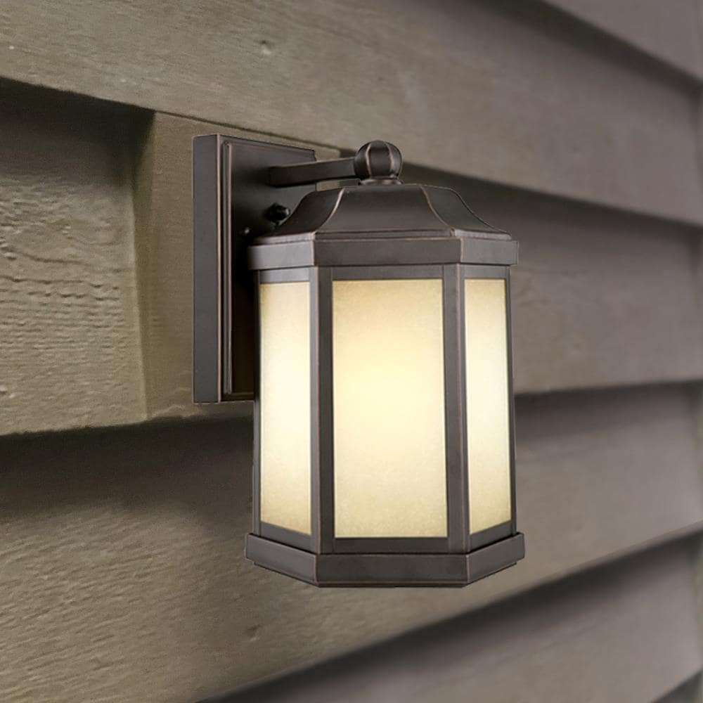 Design House Bennett 1-Light 13-in H Oil Rubbed Bronze LED Outdoor Wall ...