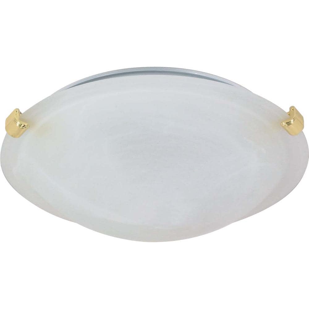 LW274 1-Light 1-in Polished Brass Semi-flush Mount Light