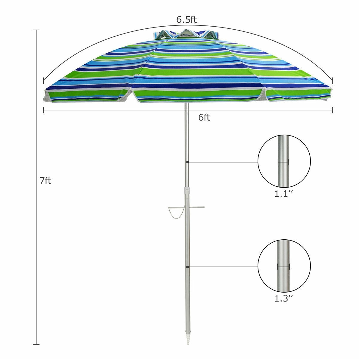 Forclover HYFW-S14BGN Umbrellas-2 - View #3
