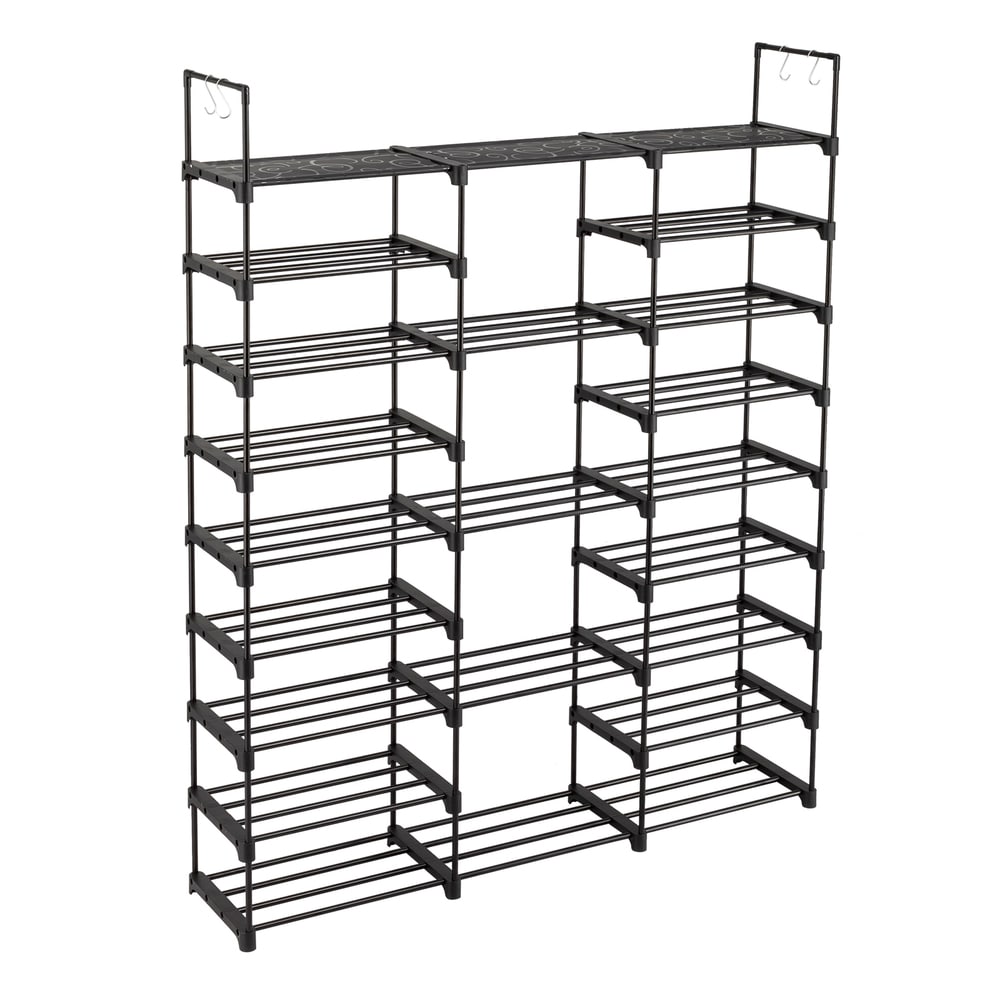 ClosetMaid 58-in H 6 Tier 18 Pair White Metal Shoe Rack in the