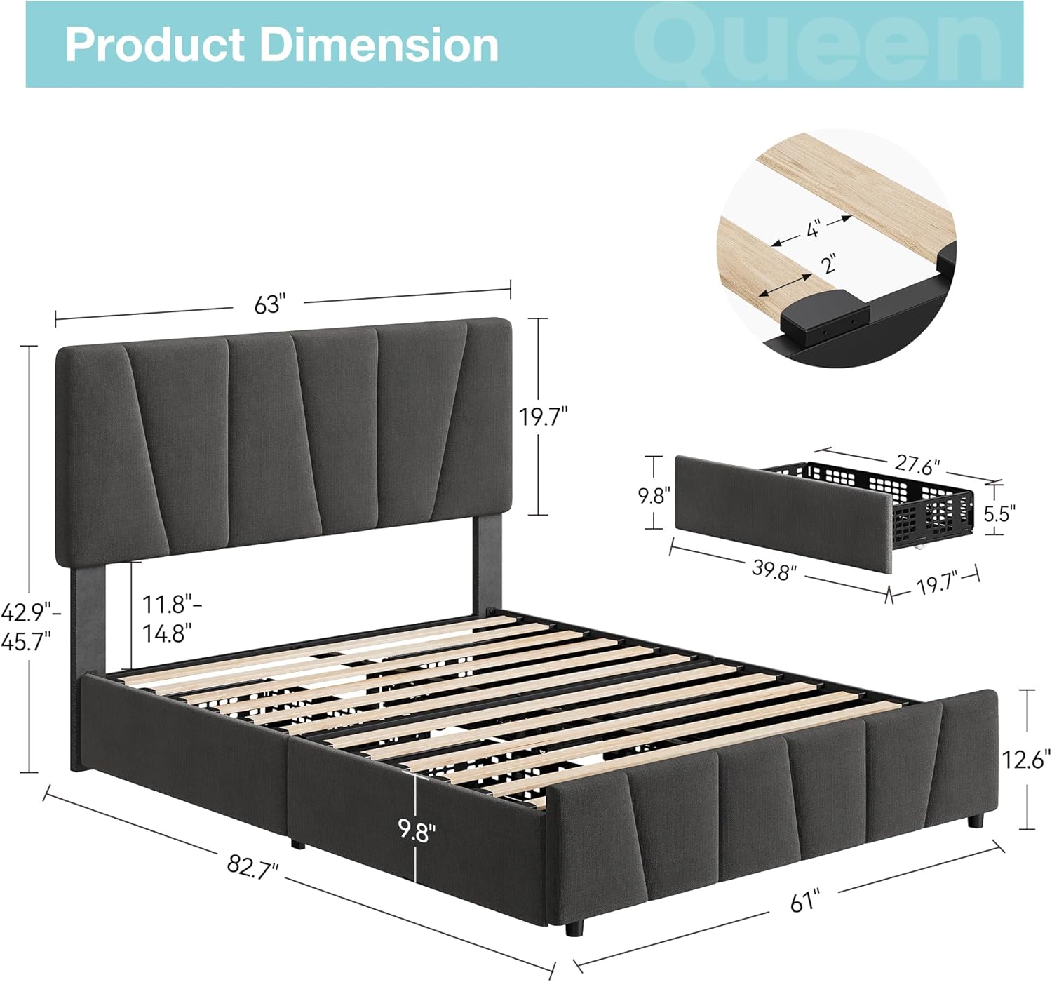 Qeetex LHF-BED-PHO-103KUWQV beds - View #2