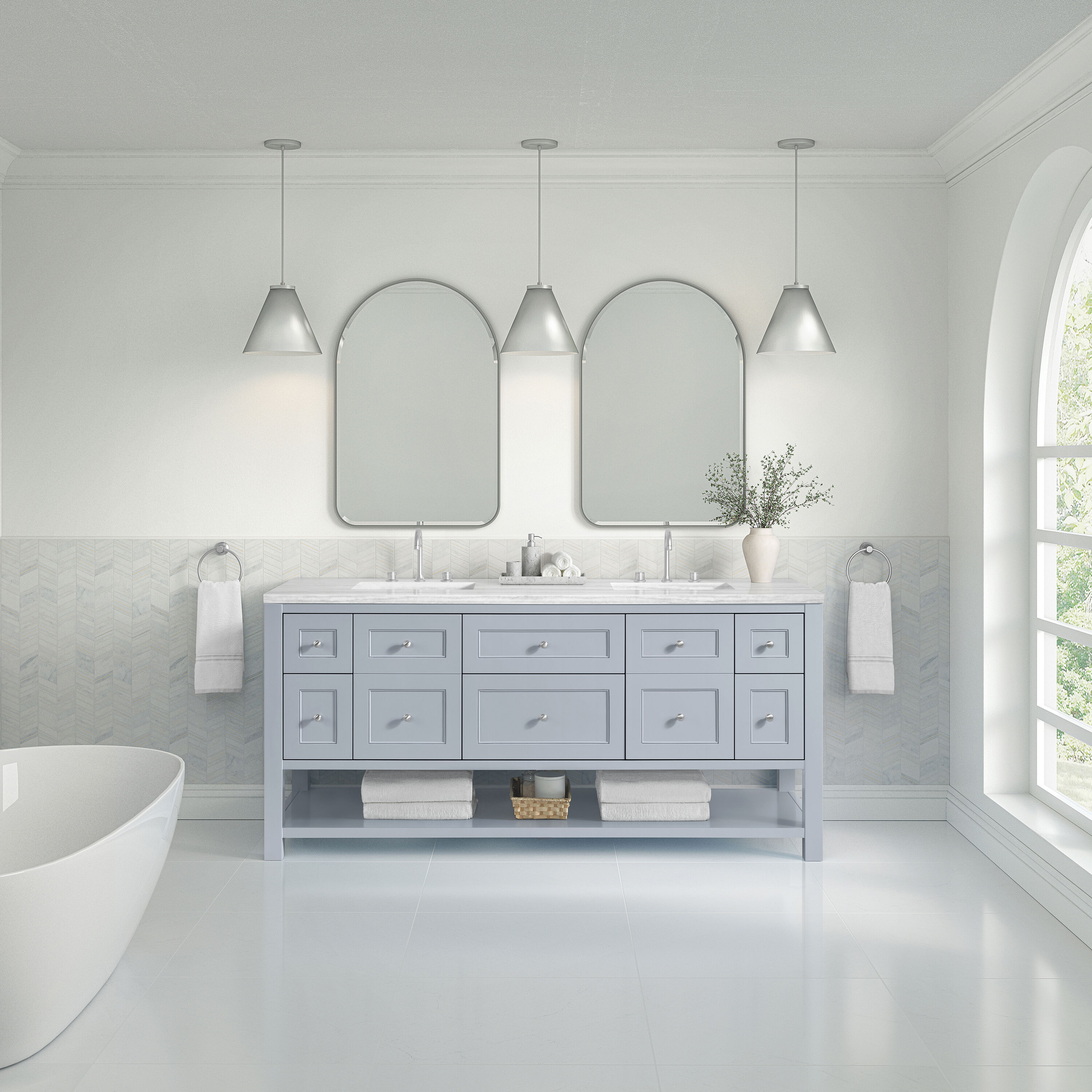 James Martin Vanities 330-V72-SRB-3AF Bath-Vanity-Combo - View #3