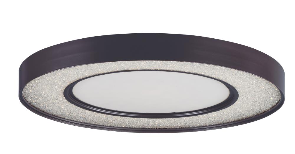 Maxim Lighting 35041CRYBZ Splendor LED 1 -Light 23.5-in Antique Bronze Flush Mount Light