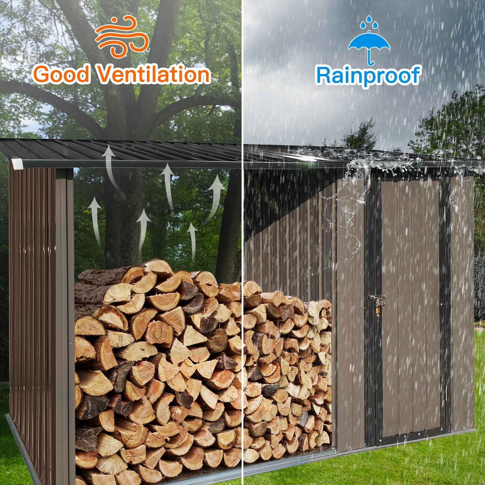 Wooakway FXLS0604-603Z252 Metal-Storage-Buildings-Sheds - View #6