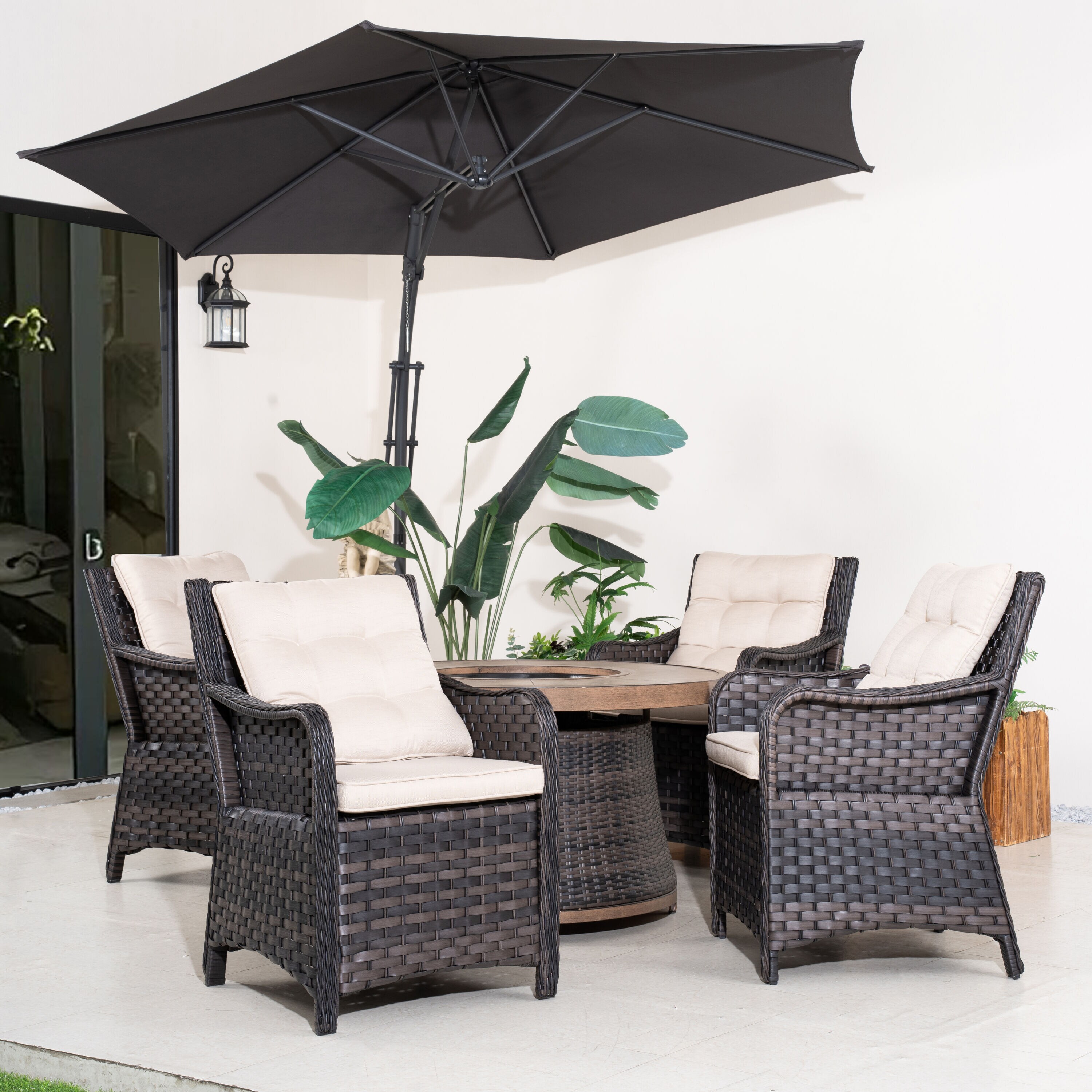 Direct Wicker DWG-G3R521E&013-BR Patio-Conversation-Sets - View #4