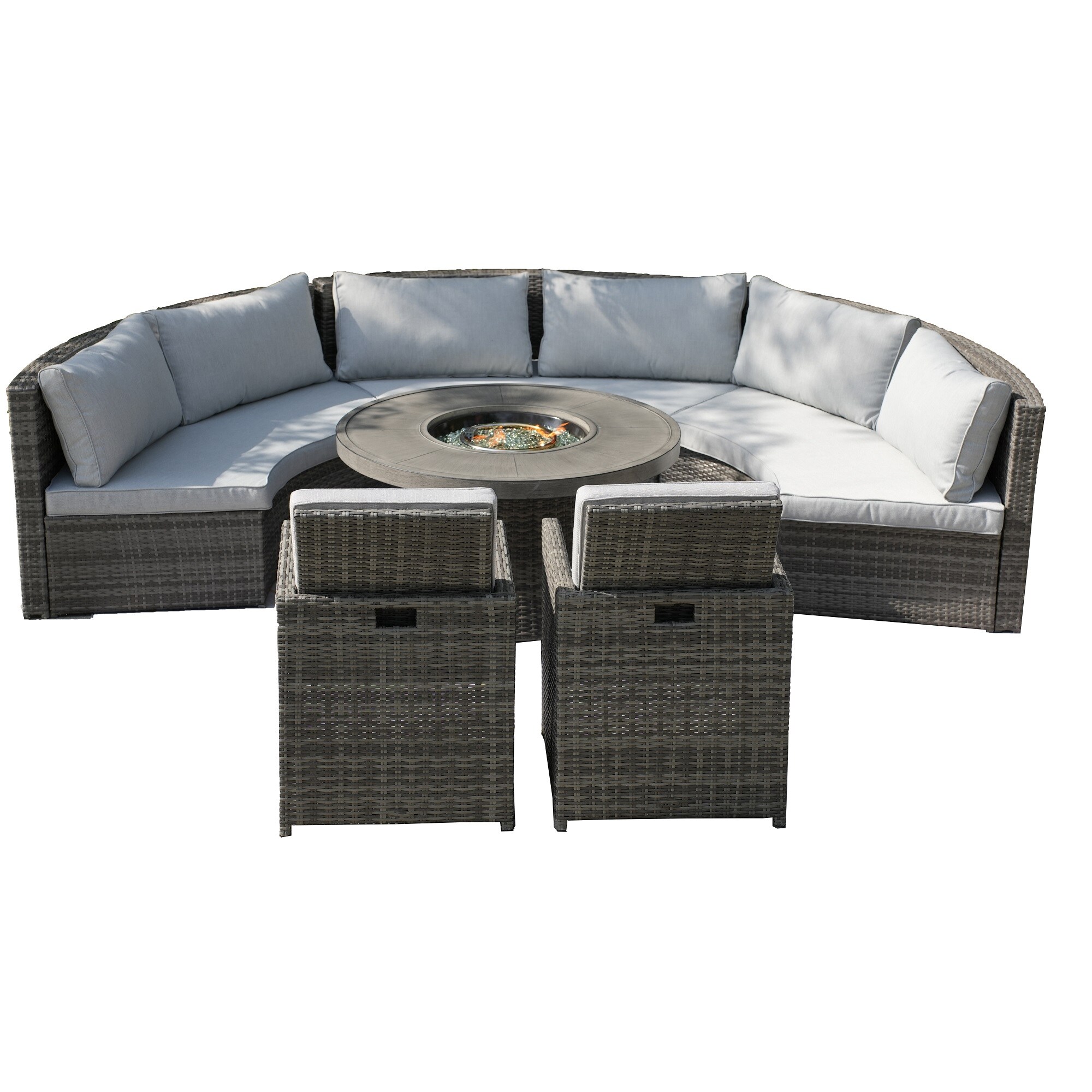 Moda Furnishings G3R-1205B-3234-GR Patio-Conversation-Sets - View #2