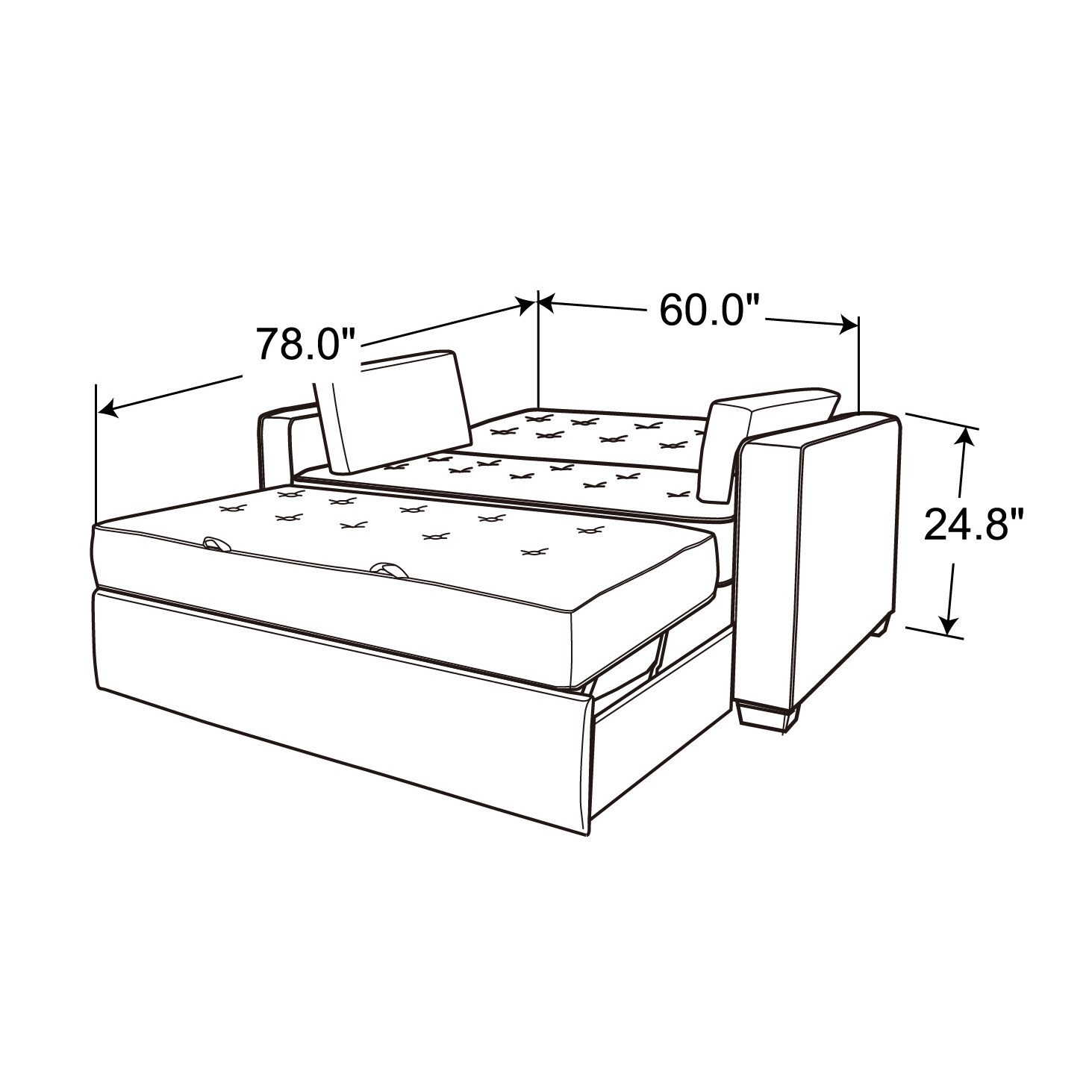 Serta SAAGSQS3BU3143 Sofas-Loveseats - View #4