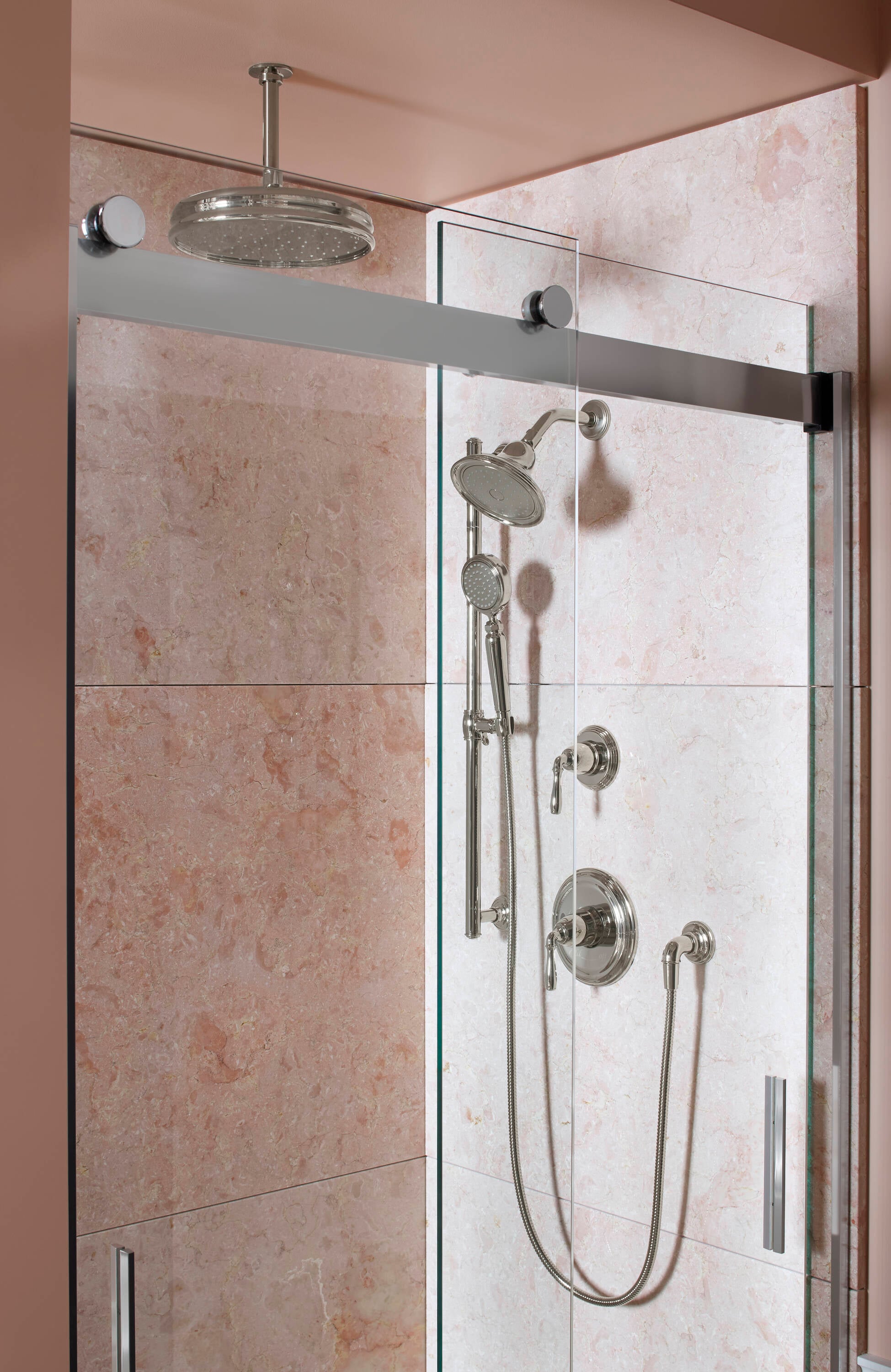 Matte Black Ceiling Mount Shower Arm with Flange