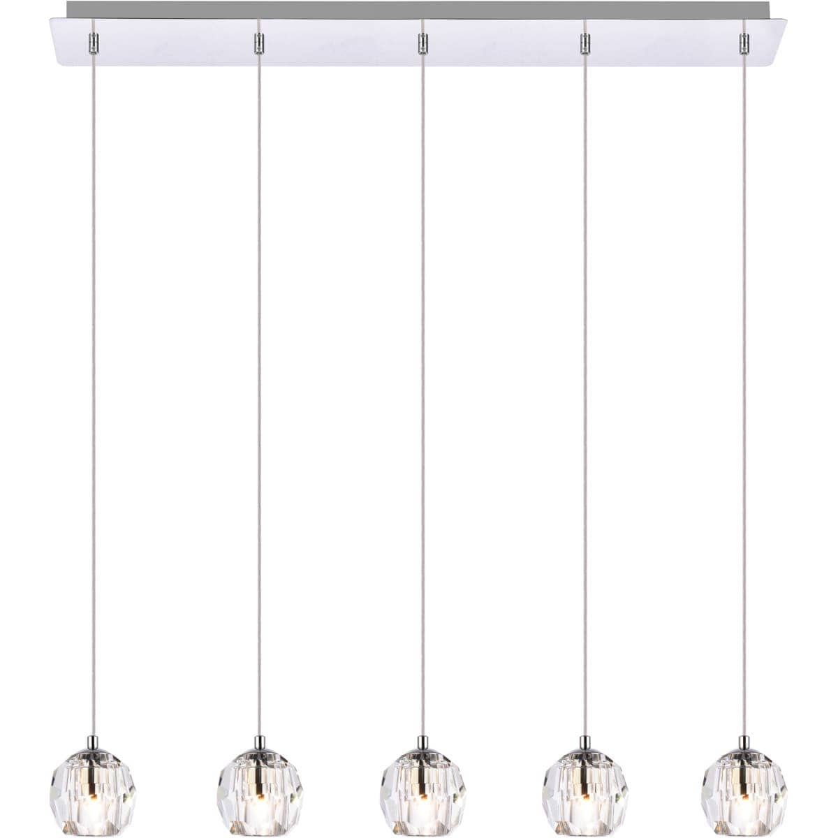 Elegant Lighting 1899820 3505D32C Eren Island Light Chrome